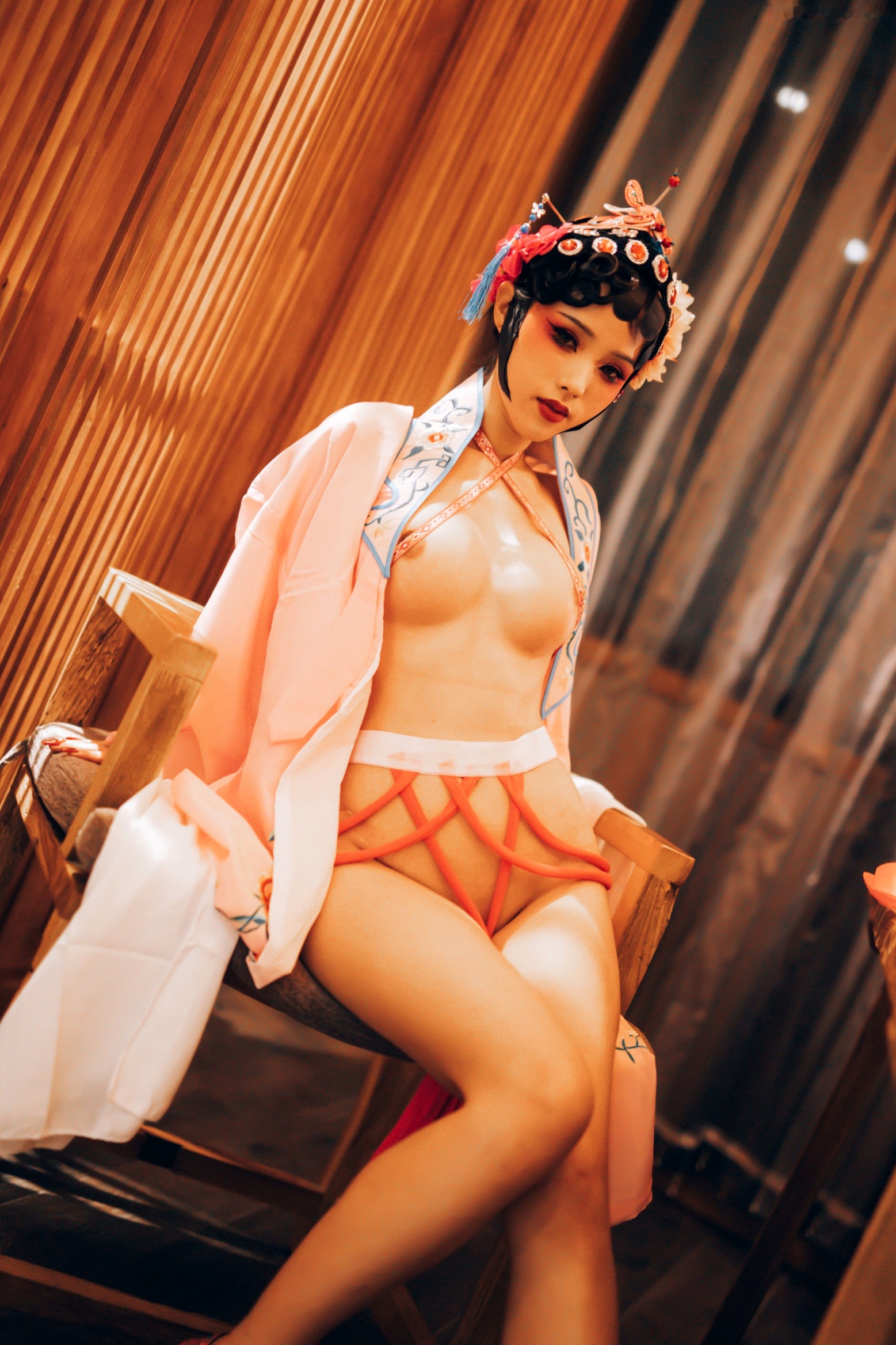 Gallery - 钛合金TiTi-潘金莲古风戏曲装，极致古典美学私房写真，魅惑眼妆风情万种，大尺度呈现惊艳东方尤物盛宴角色扮演私房照大尺度性感尤物 女神私房照_秀色女神 - image 3