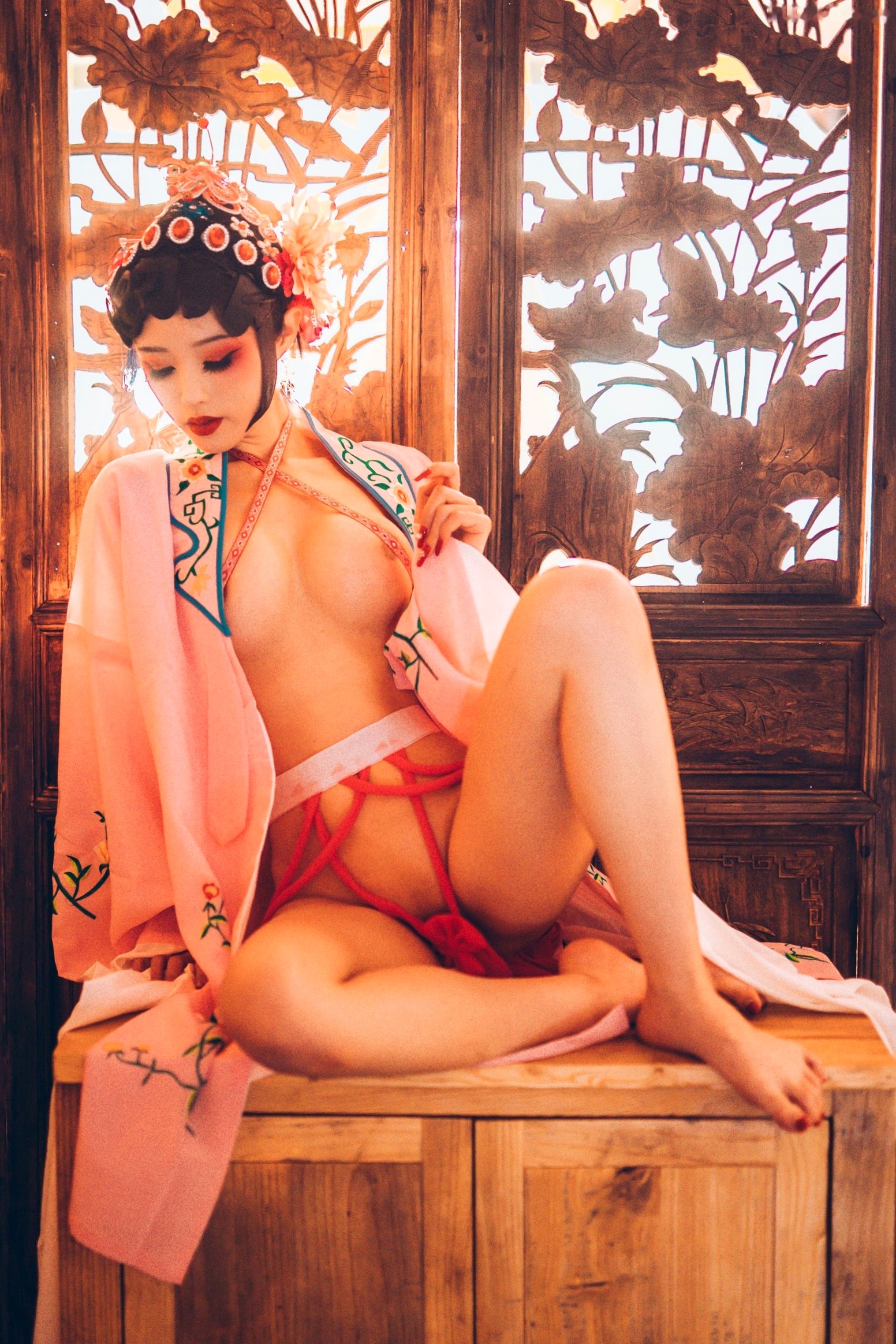 Gallery - 钛合金TiTi-潘金莲古风戏曲装，极致古典美学私房写真，魅惑眼妆风情万种，大尺度呈现惊艳东方尤物盛宴角色扮演私房照大尺度性感尤物 女神私房照_秀色女神 - image 66