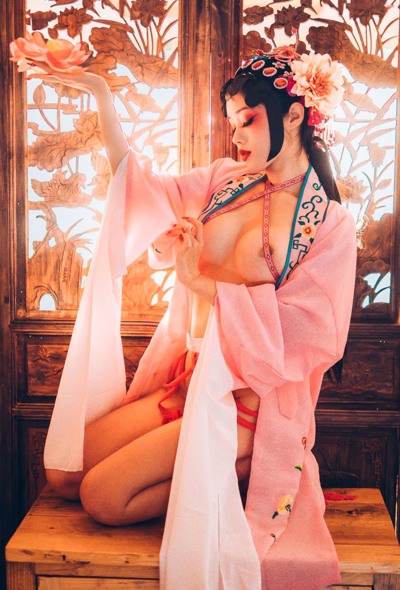 Gallery - 钛合金TiTi-潘金莲古风戏曲装，极致古典美学私房写真，魅惑眼妆风情万种，大尺度呈现惊艳东方尤物盛宴角色扮演私房照大尺度性感尤物 女神私房照_秀色女神 - image 72
