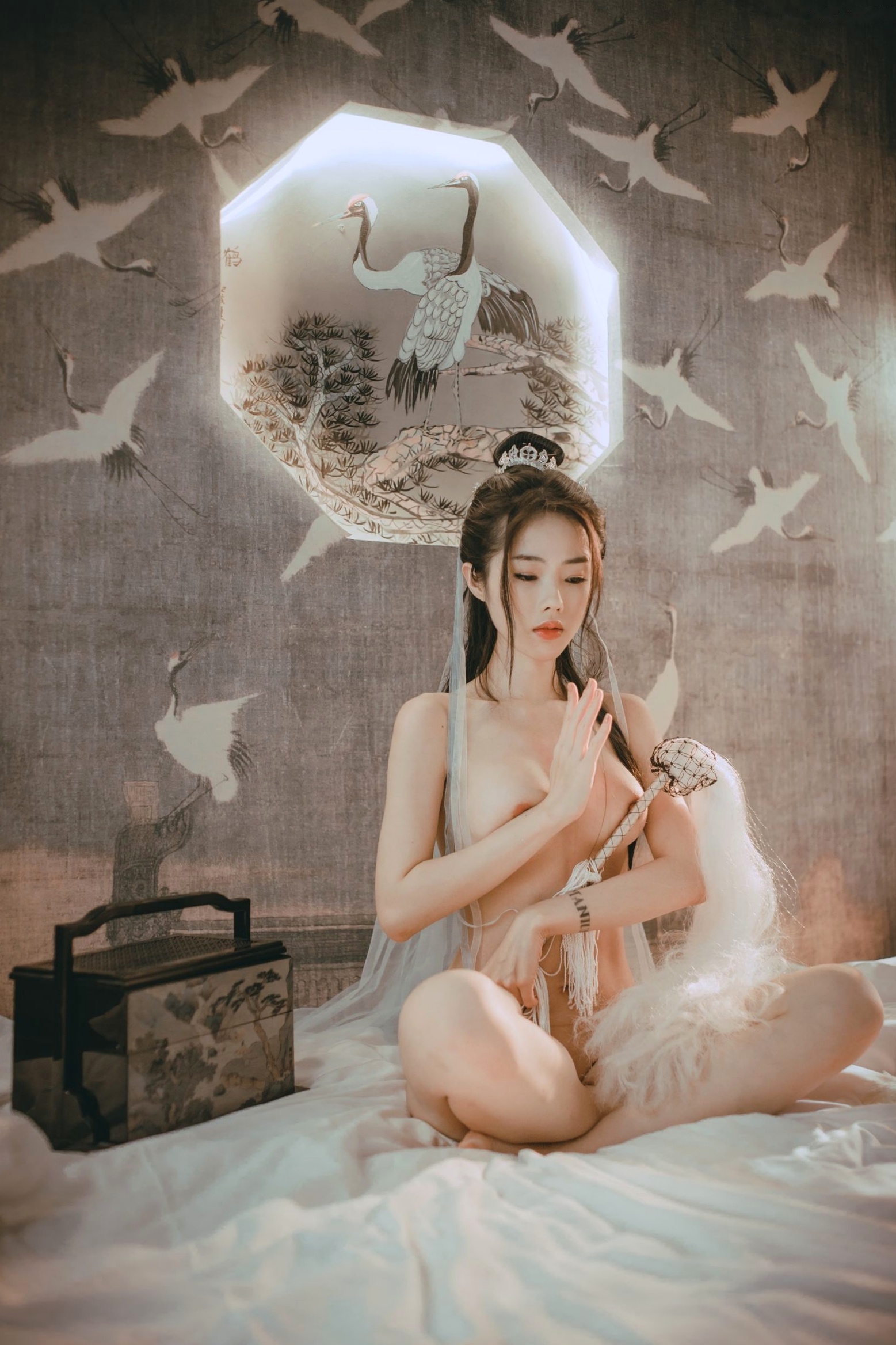 Gallery - 《钛合金TiTi-無生一炁》古风私房写真：棋子点缀薄纱缠身，演绎绝美仙侠艺术私房照性感诱惑大尺度尤物 女神私房照_秀色女神 - image 65