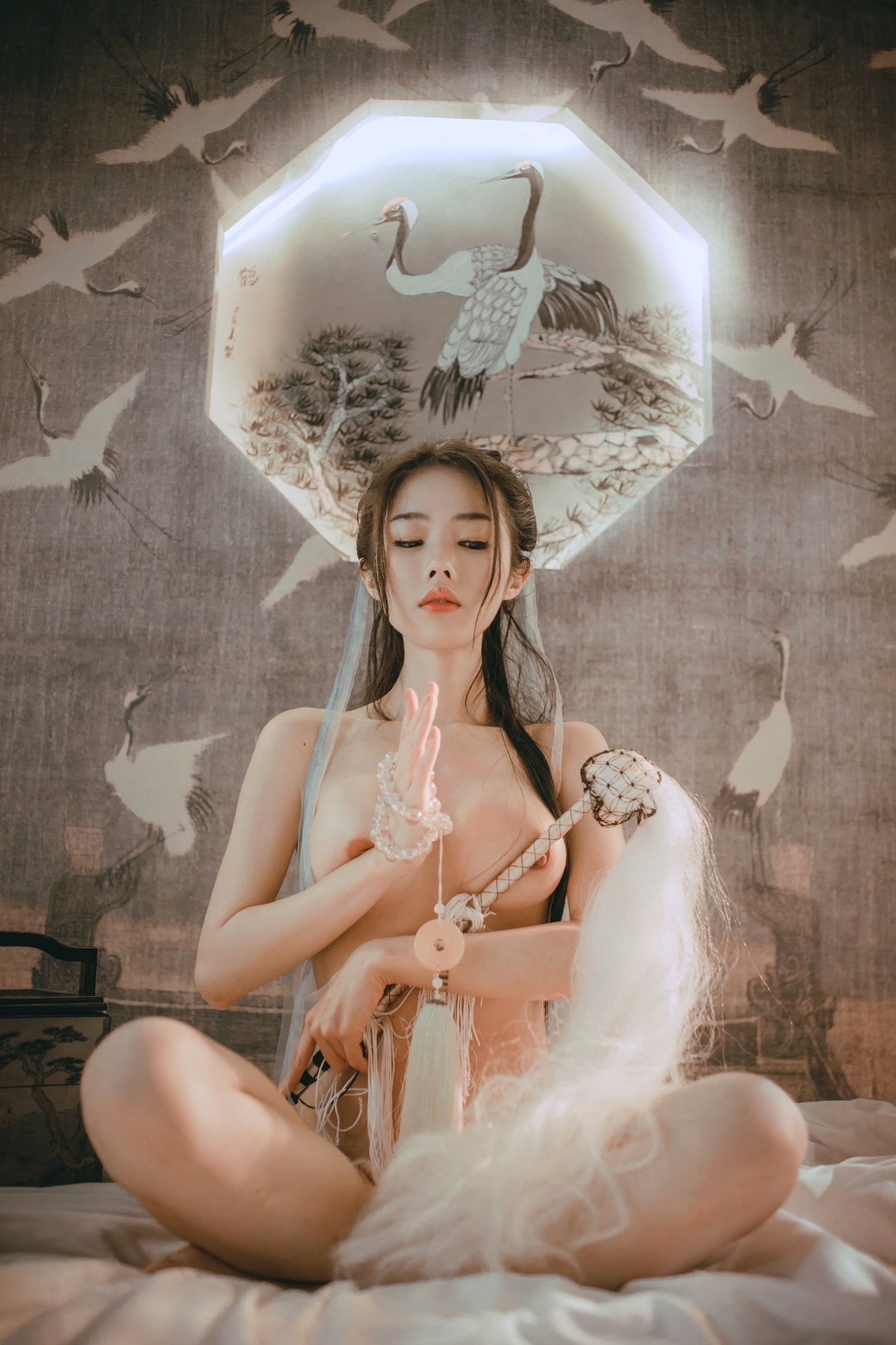 Gallery - 《钛合金TiTi-無生一炁》古风私房写真：棋子点缀薄纱缠身，演绎绝美仙侠艺术私房照性感诱惑大尺度尤物 女神私房照_秀色女神 - image 75