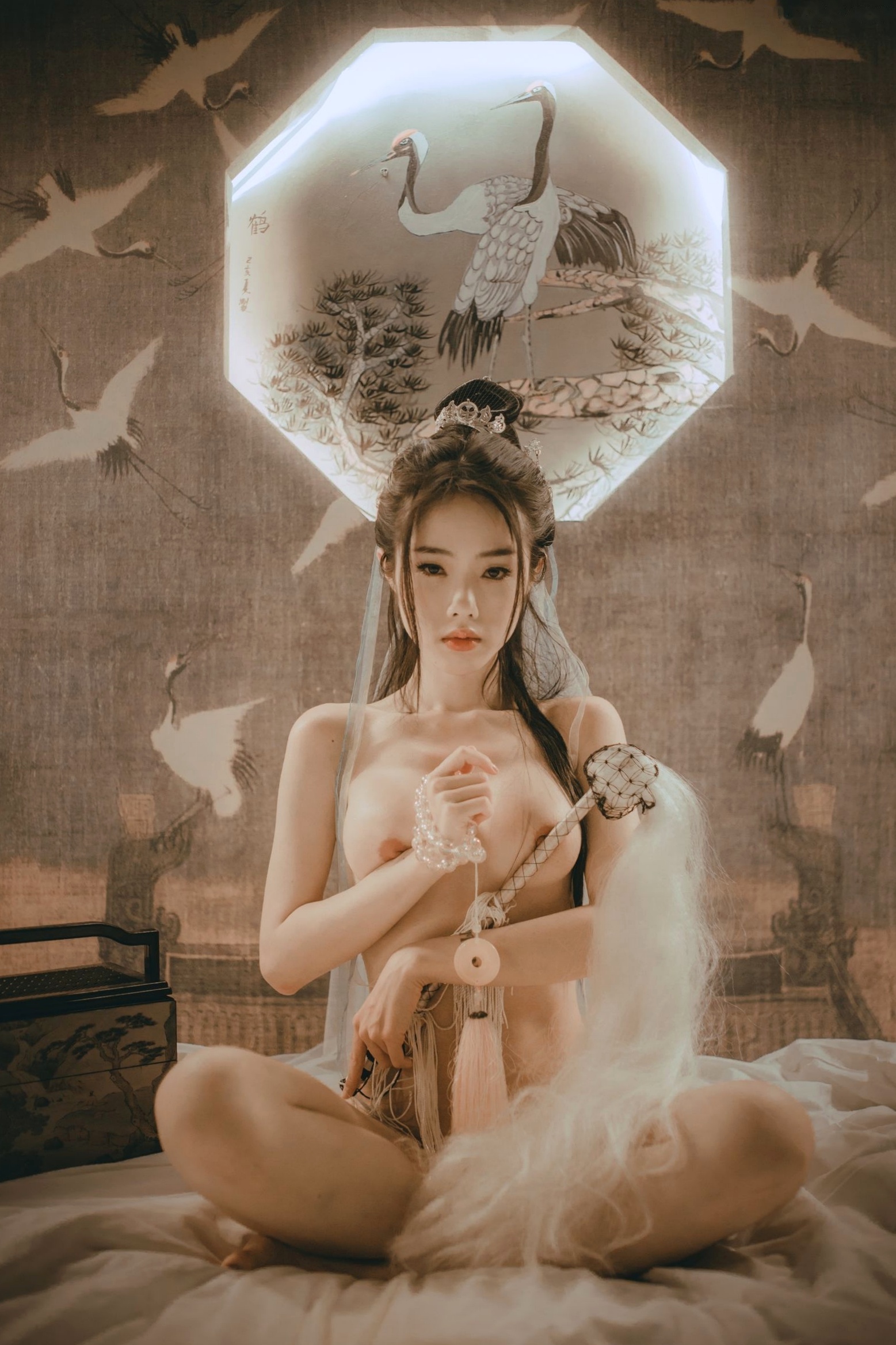 Gallery - 《钛合金TiTi-無生一炁》古风私房写真：棋子点缀薄纱缠身，演绎绝美仙侠艺术私房照性感诱惑大尺度尤物 女神私房照_秀色女神 - image 78