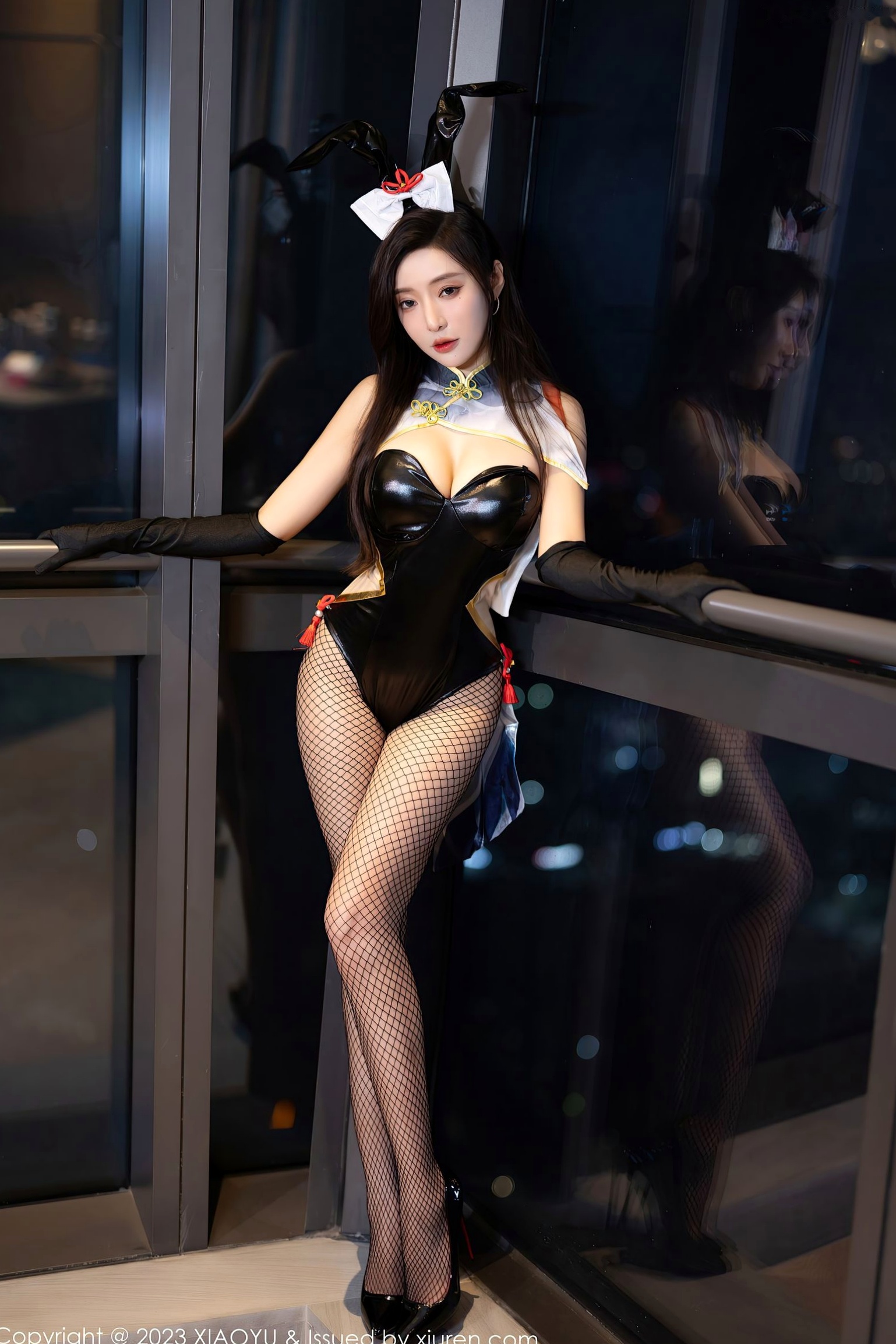 Gallery - 王馨瑶Yanni性感私房写真：黑色紧身礼服与兔女郎装束，诱惑丝袜美腿大尺度，XiaoYu语画界 - Painting World 高清美图语画界 - Painting World 性感诱惑丝袜美腿大尺度 女神私房照_秀色女神 - image 40