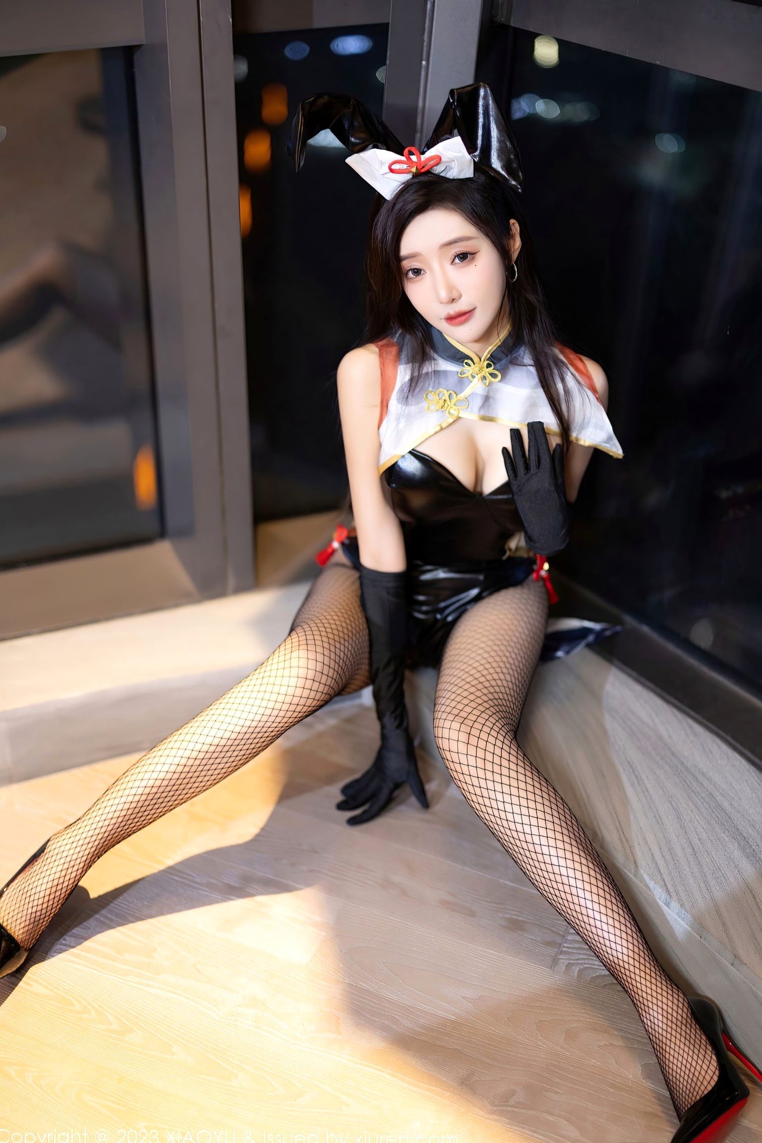 Gallery - 王馨瑶Yanni性感私房写真：黑色紧身礼服与兔女郎装束，诱惑丝袜美腿大尺度，XiaoYu语画界 - Painting World 高清美图语画界 - Painting World 性感诱惑丝袜美腿大尺度 女神私房照_秀色女神 - image 62