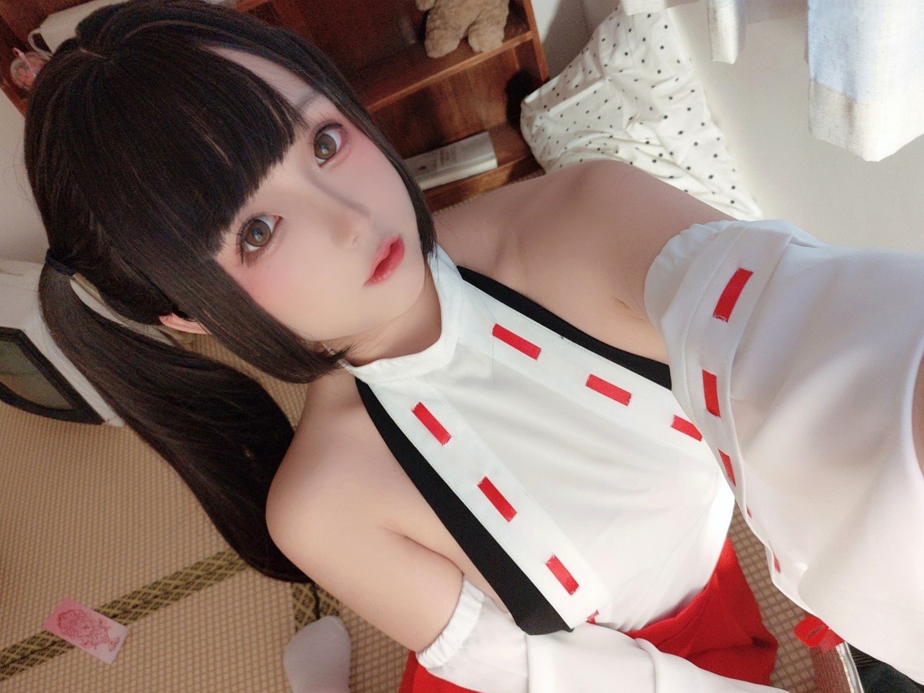 Gallery - 日奈娇-御币巫女：日式榻榻米绳缚角色扮演，清纯童颜与性感身材的极致诱惑私房大尺度写真角色扮演私房照大尺度性感诱惑 女神私房照_秀色女神 - image 110