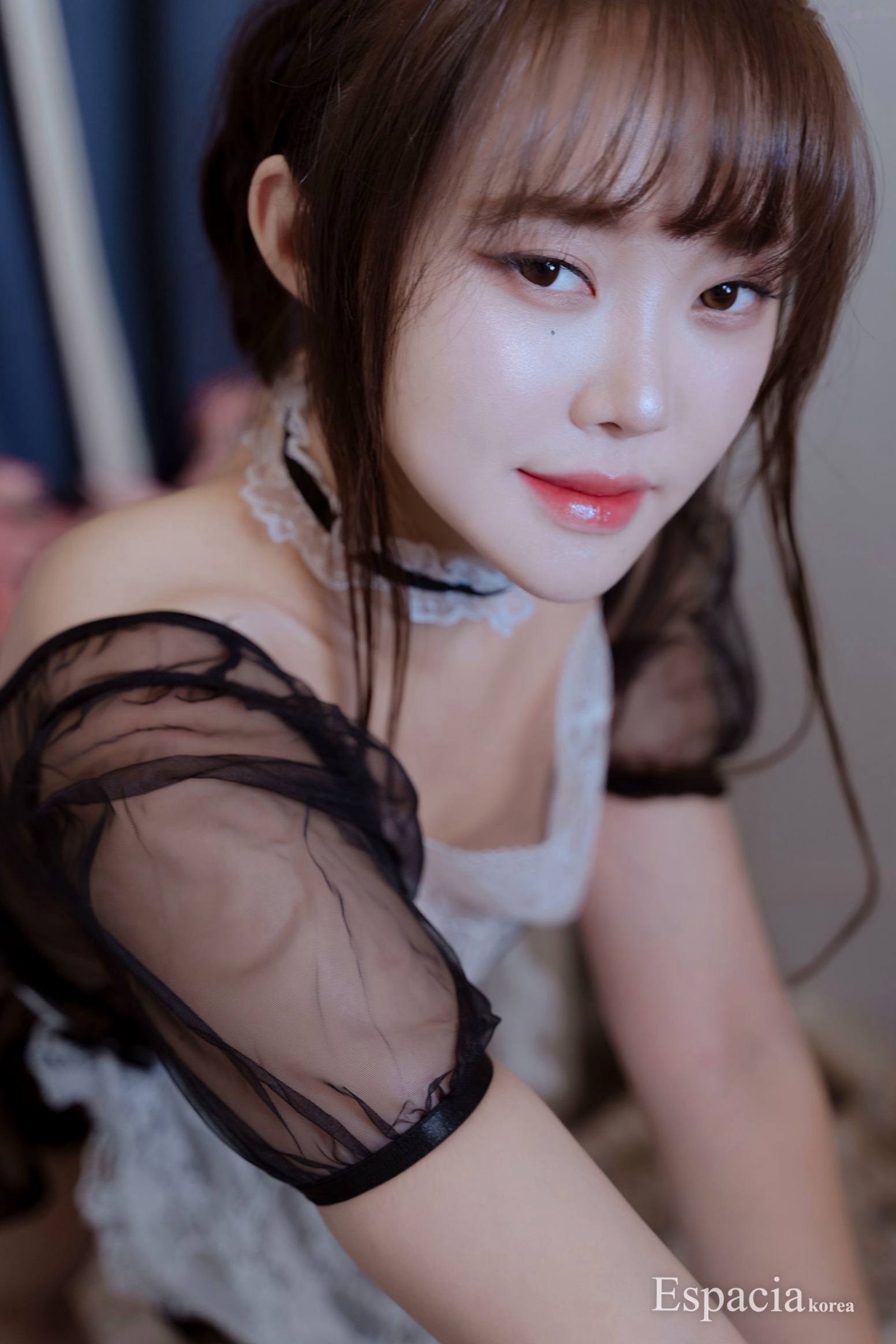 Gallery - 韩国美女Inah楼梯间极致诱惑，透视情趣女仆装私房大尺度写真-Espacia-Korea-EHC-140韩国女仆性感诱惑私房照 女神私房照_秀色女神 - image 4