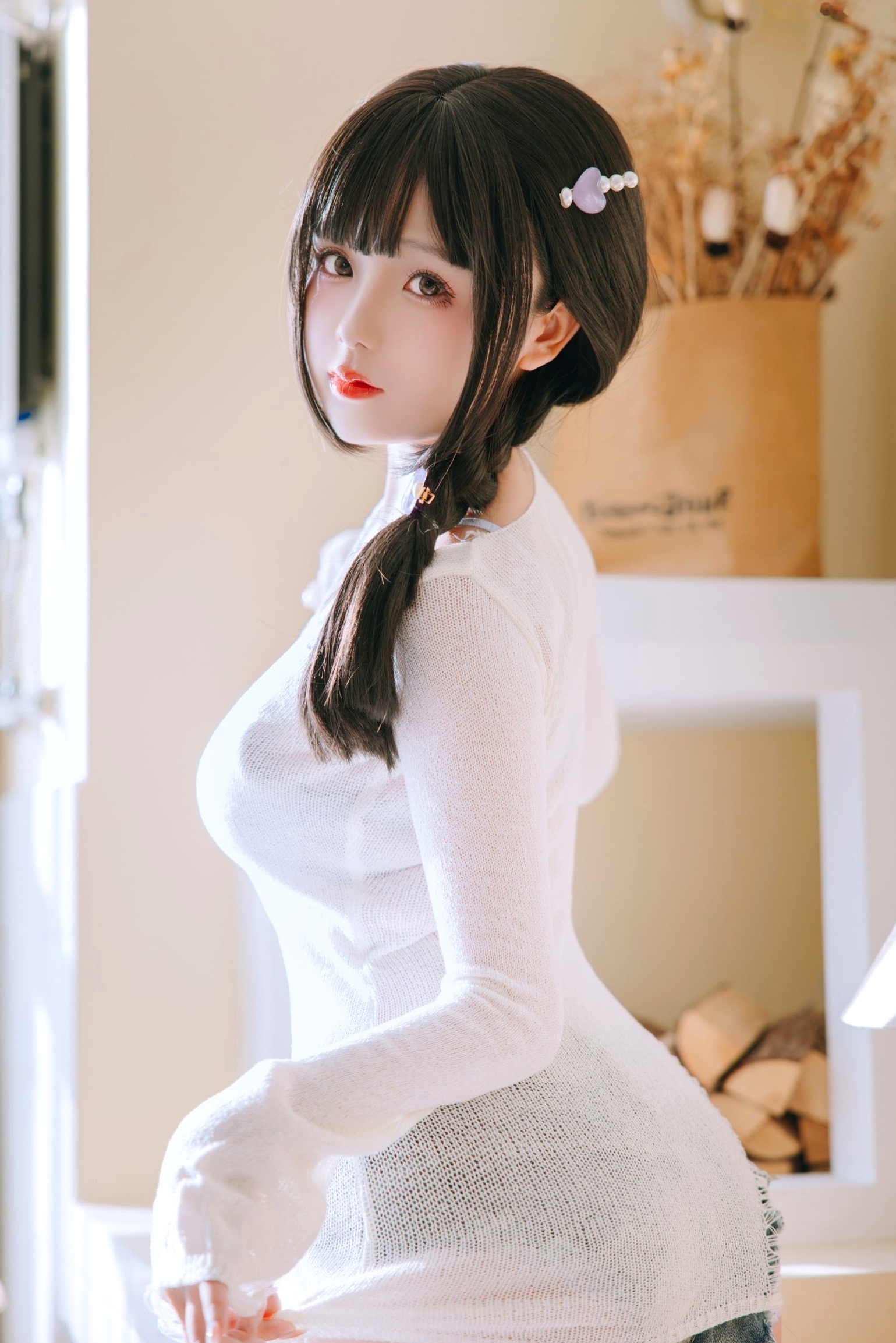 Gallery - 日奈娇浴室内衣私房写真，纯欲风蕾丝诱惑，展现傲人身材与精致童颜童颜巨乳浴室内衣私房照性感 女神私房照_秀色女神 - image 2