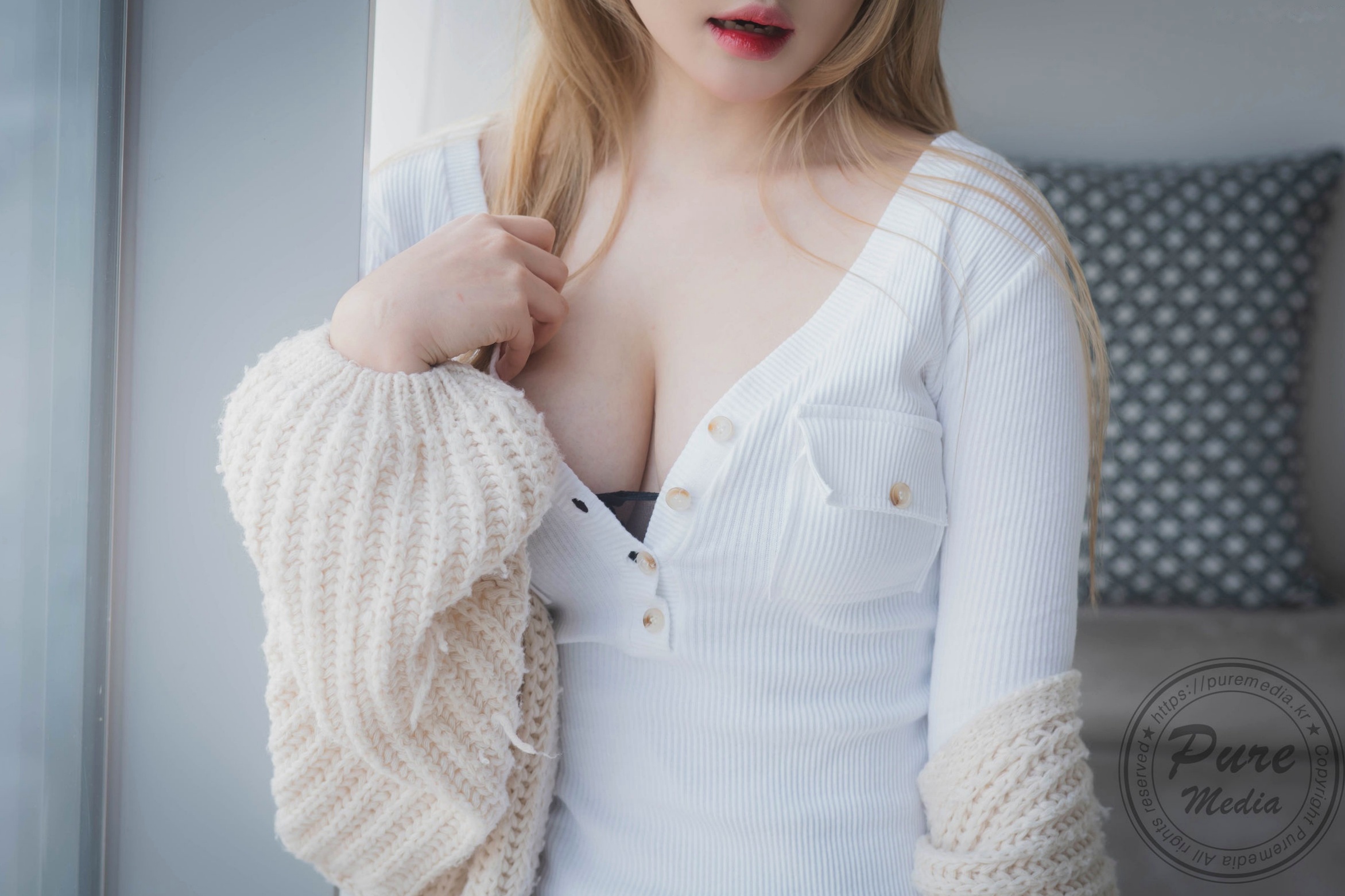 Gallery - 韩国美女Raon-极致诱惑写真-黑色蕾丝内衣与黑丝魅惑-Pure-Media-284韩国性感诱惑黑丝私房照 女神私房照_秀色女神 - image 9