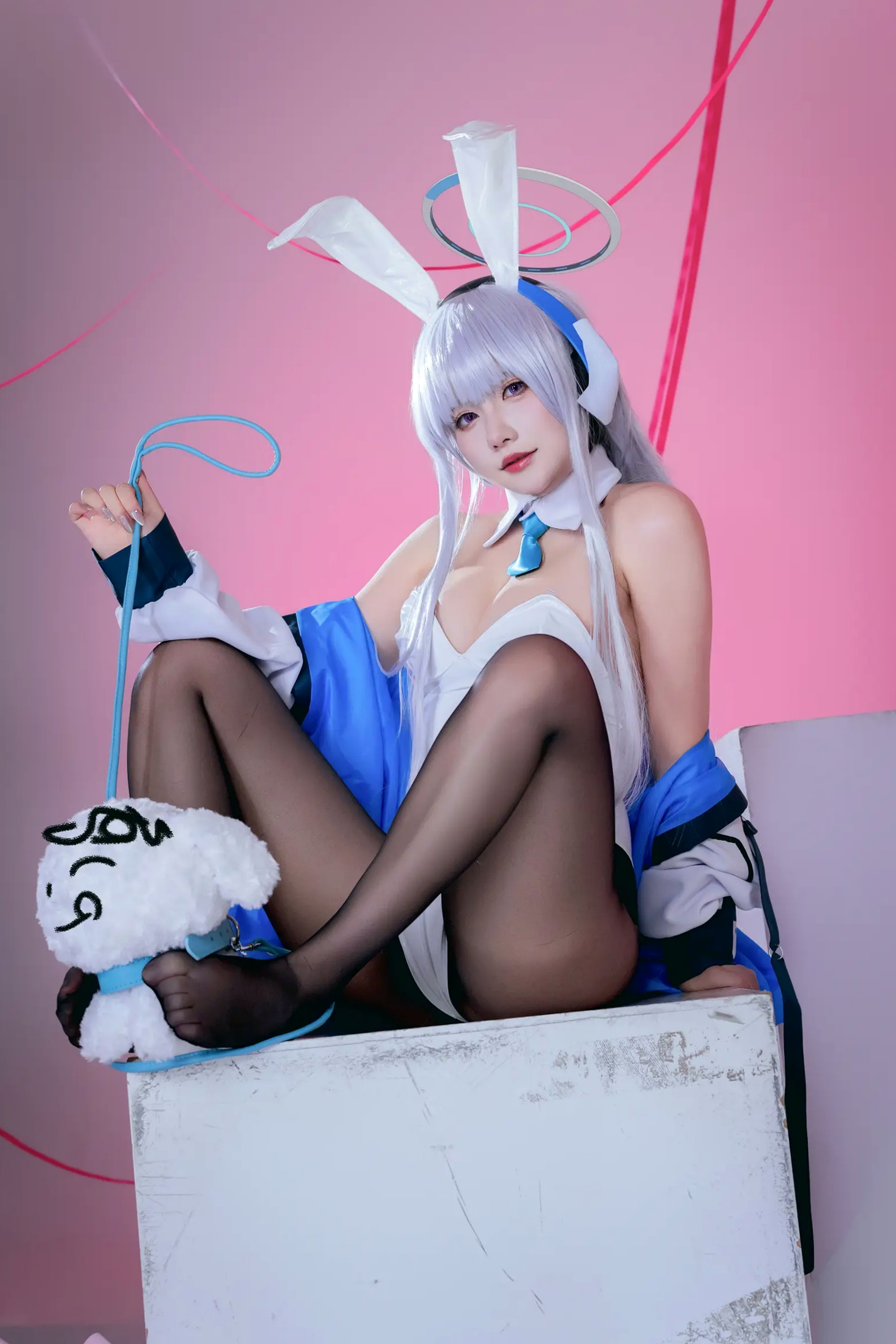Gallery - 是一只熊仔 潮乃亚 蔚蓝档案角色Cosplay 绝美私房写真 内衣制服诱惑 二次元女神[100P]角色扮演性感内衣黑丝女神 女神私房照_秀色女神 - image 40
