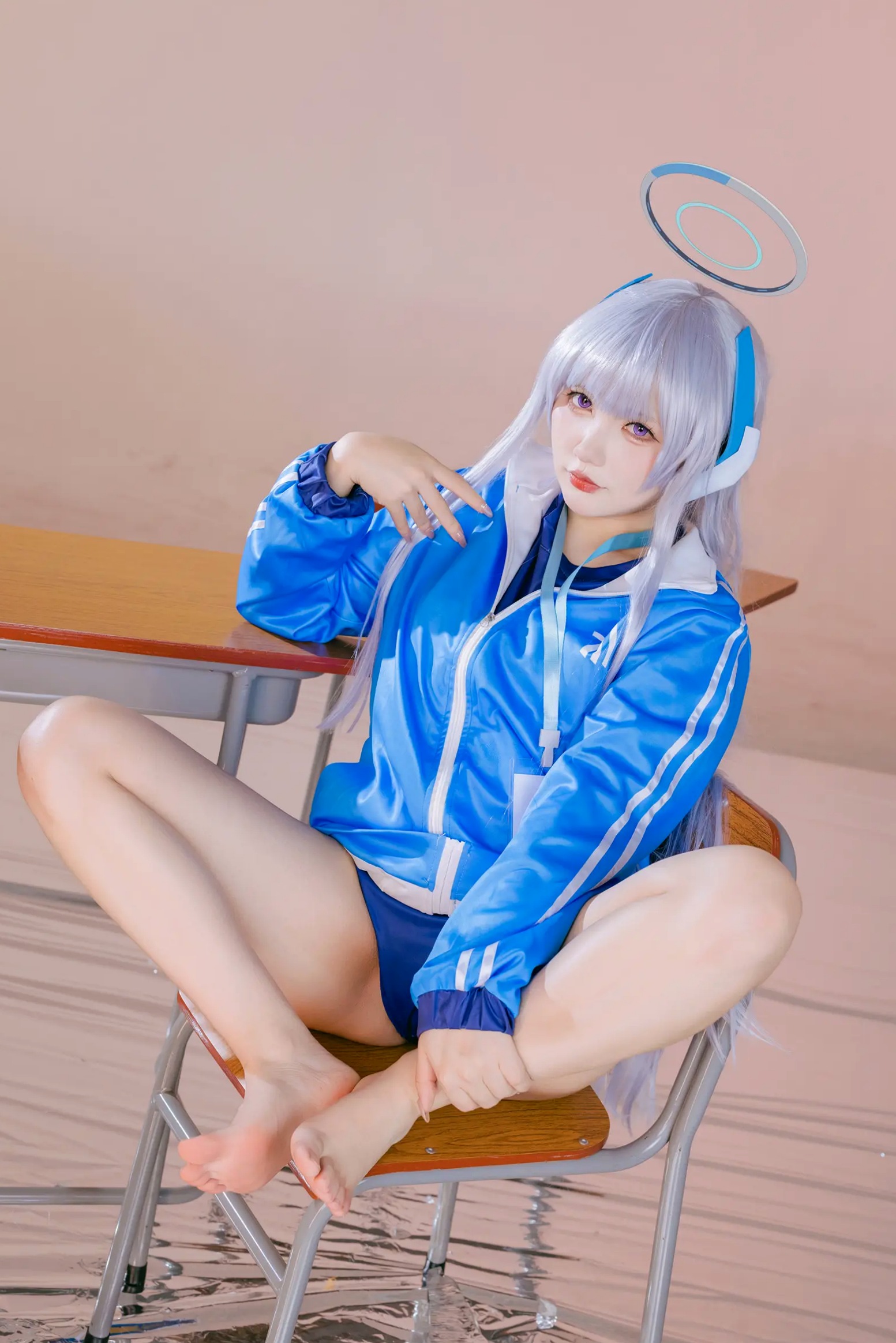 Gallery - 是一只熊仔 潮乃亚 蔚蓝档案角色Cosplay 绝美私房写真 内衣制服诱惑 二次元女神[100P]角色扮演性感内衣黑丝女神 女神私房照_秀色女神 - image 58