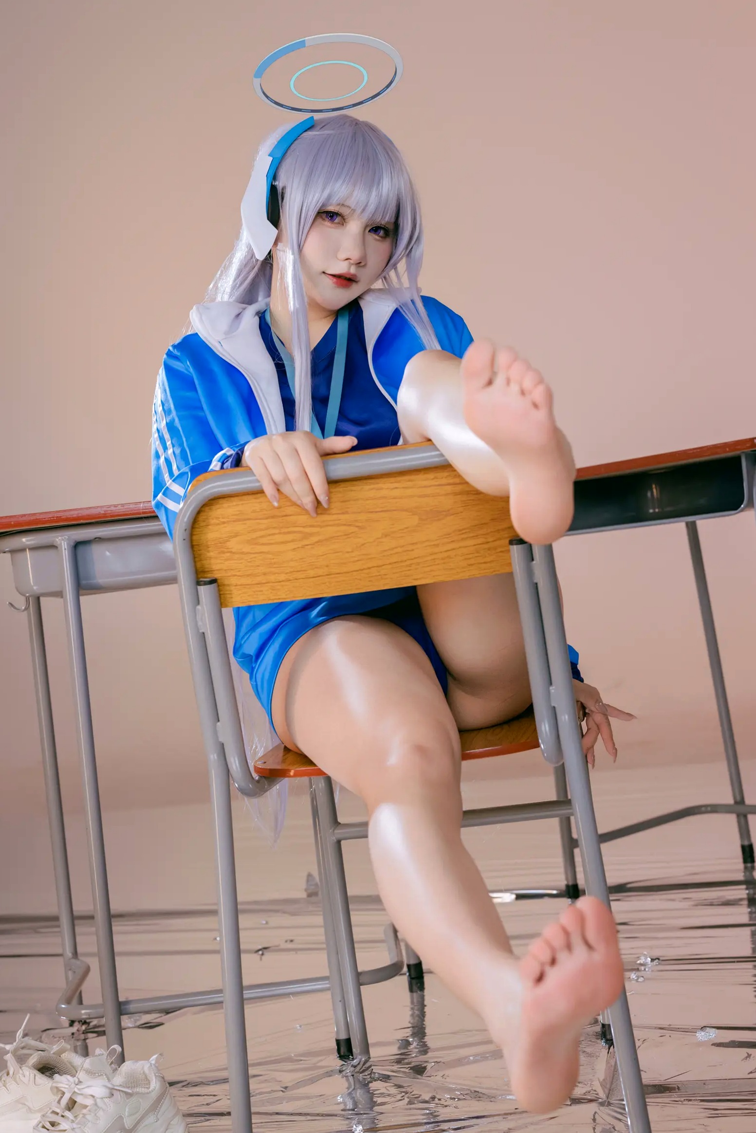 Gallery - 是一只熊仔 潮乃亚 蔚蓝档案角色Cosplay 绝美私房写真 内衣制服诱惑 二次元女神[100P]角色扮演性感内衣黑丝女神 女神私房照_秀色女神 - image 62