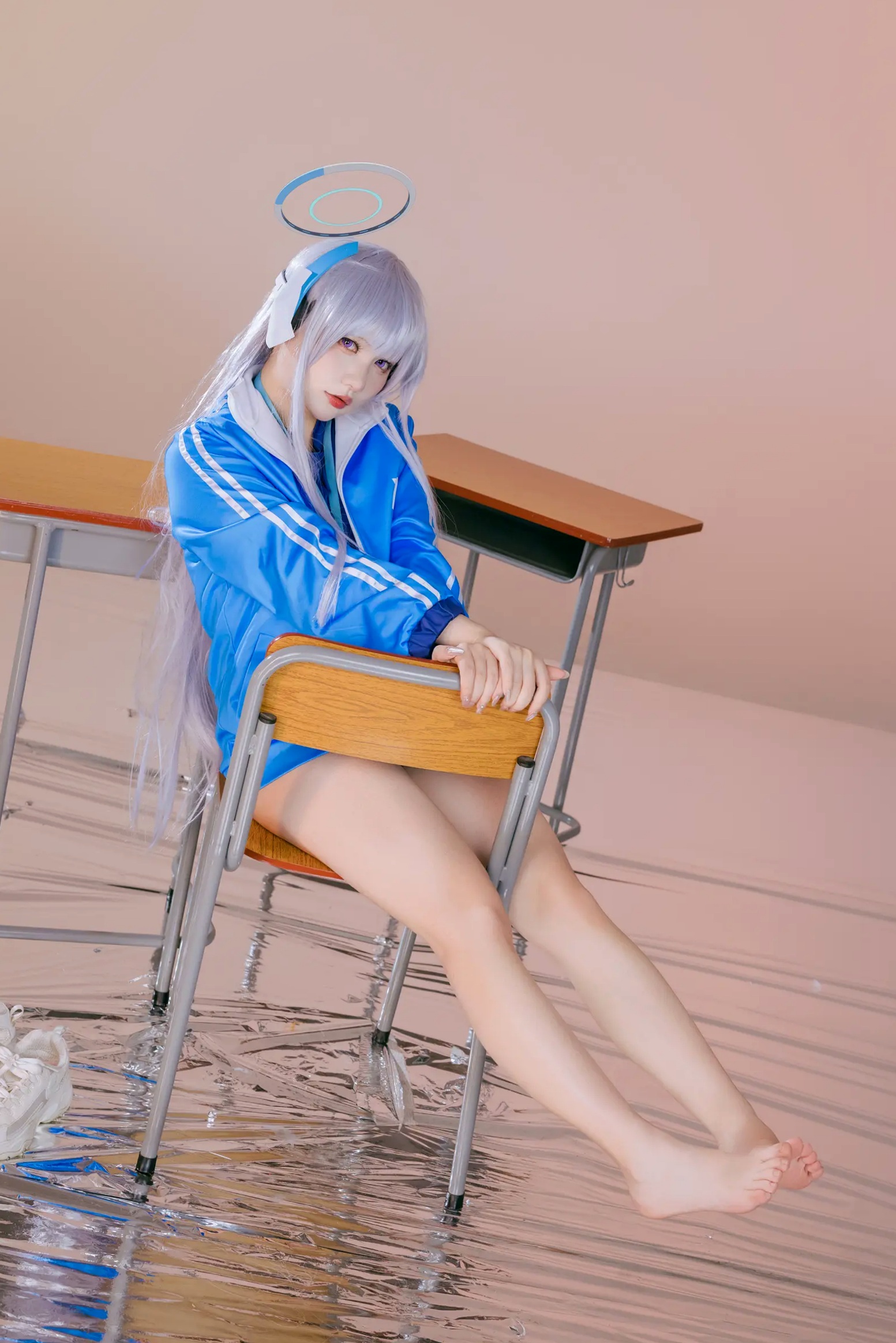 Gallery - 是一只熊仔 潮乃亚 蔚蓝档案角色Cosplay 绝美私房写真 内衣制服诱惑 二次元女神[100P]角色扮演性感内衣黑丝女神 女神私房照_秀色女神 - image 63