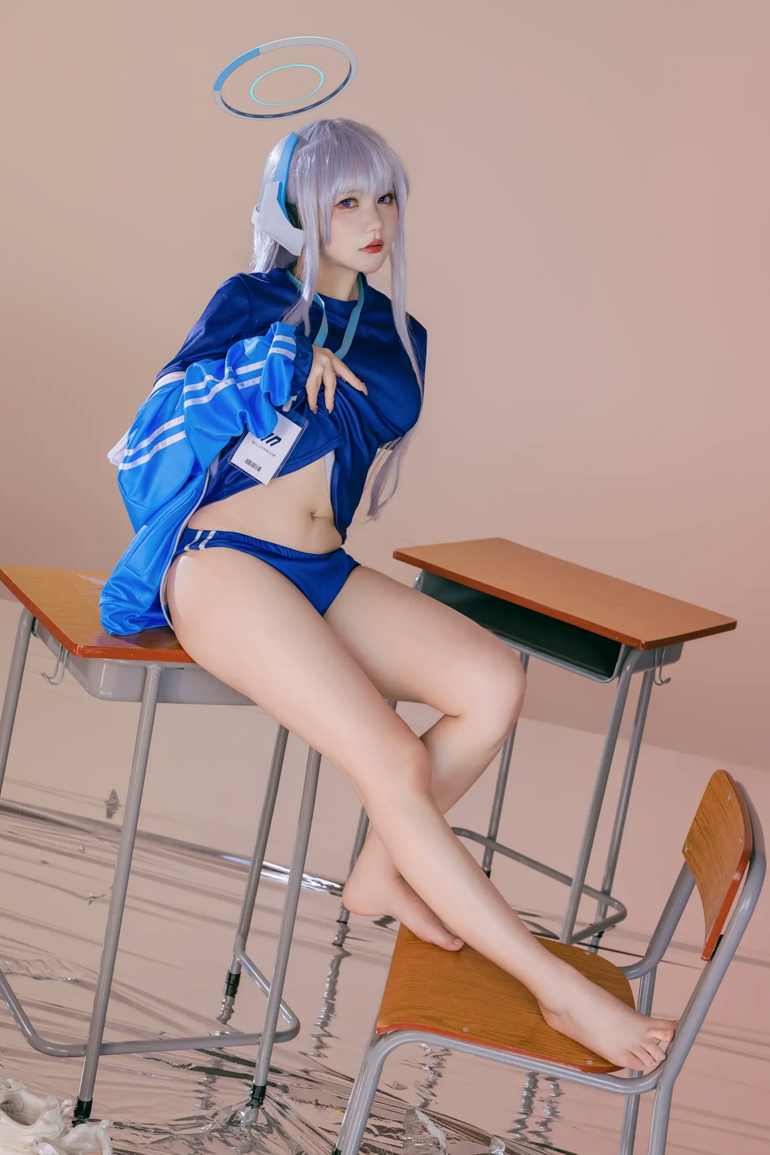 Gallery - 是一只熊仔 潮乃亚 蔚蓝档案角色Cosplay 绝美私房写真 内衣制服诱惑 二次元女神[100P]角色扮演性感内衣黑丝女神 女神私房照_秀色女神 - image 72