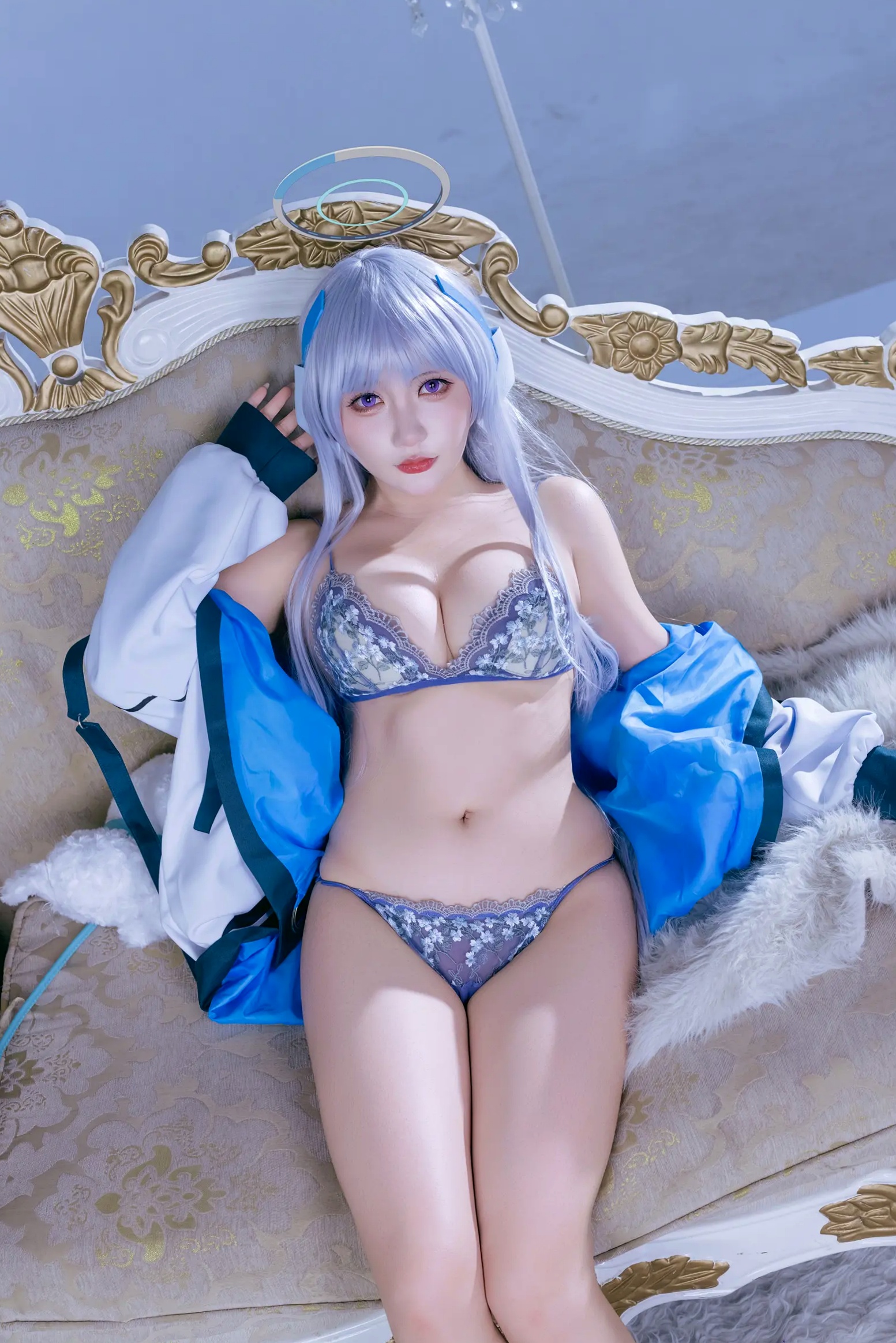 Gallery - 是一只熊仔 潮乃亚 蔚蓝档案角色Cosplay 绝美私房写真 内衣制服诱惑 二次元女神[100P]角色扮演性感内衣黑丝女神 女神私房照_秀色女神 - image 81