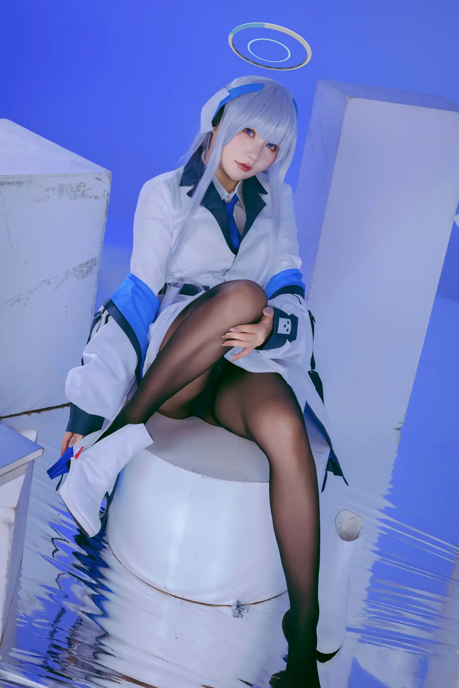 Gallery - 是一只熊仔 潮乃亚 蔚蓝档案角色Cosplay 绝美私房写真 内衣制服诱惑 二次元女神[100P]角色扮演性感内衣黑丝女神 女神私房照_秀色女神 - image 88