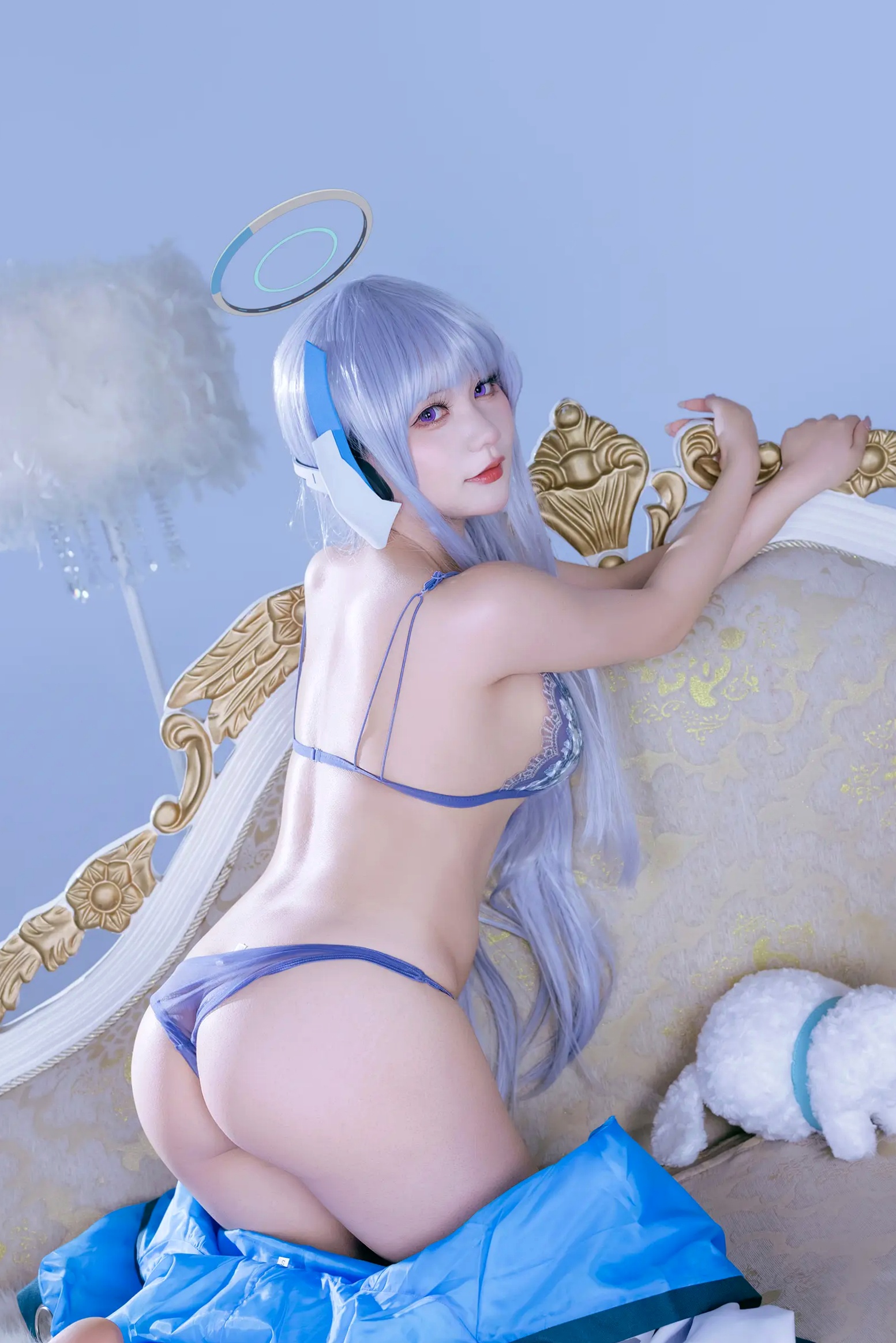 Gallery - 是一只熊仔 潮乃亚 蔚蓝档案角色Cosplay 绝美私房写真 内衣制服诱惑 二次元女神[100P]角色扮演性感内衣黑丝女神 女神私房照_秀色女神 - image 94