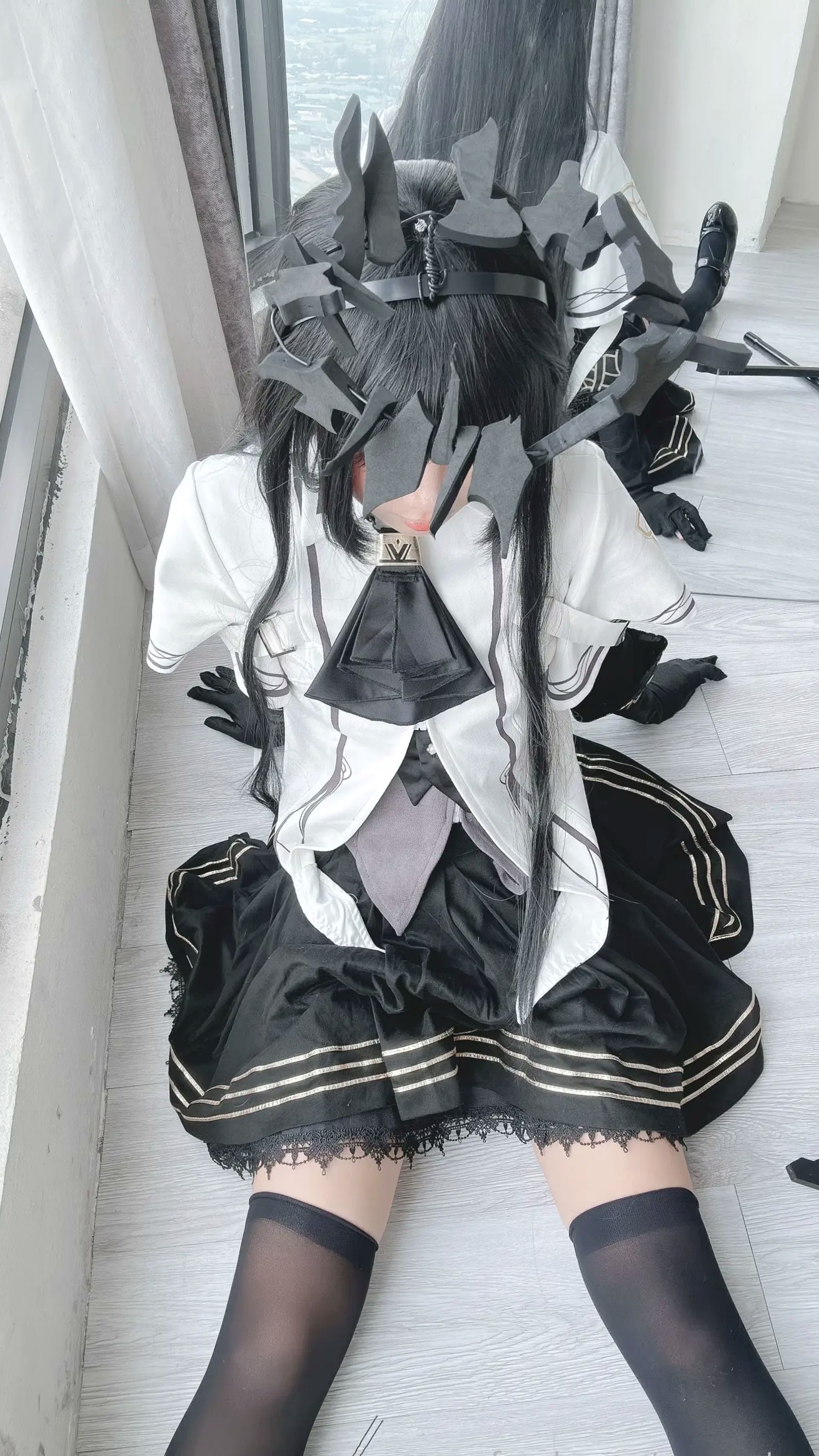 Gallery - PoppaChan Virtuosa角色扮演私房写真，极品黑白制服诱惑，极致魅惑美图 [44P]角色扮演性感诱惑私房照 女神私房照_秀色女神 - image 3