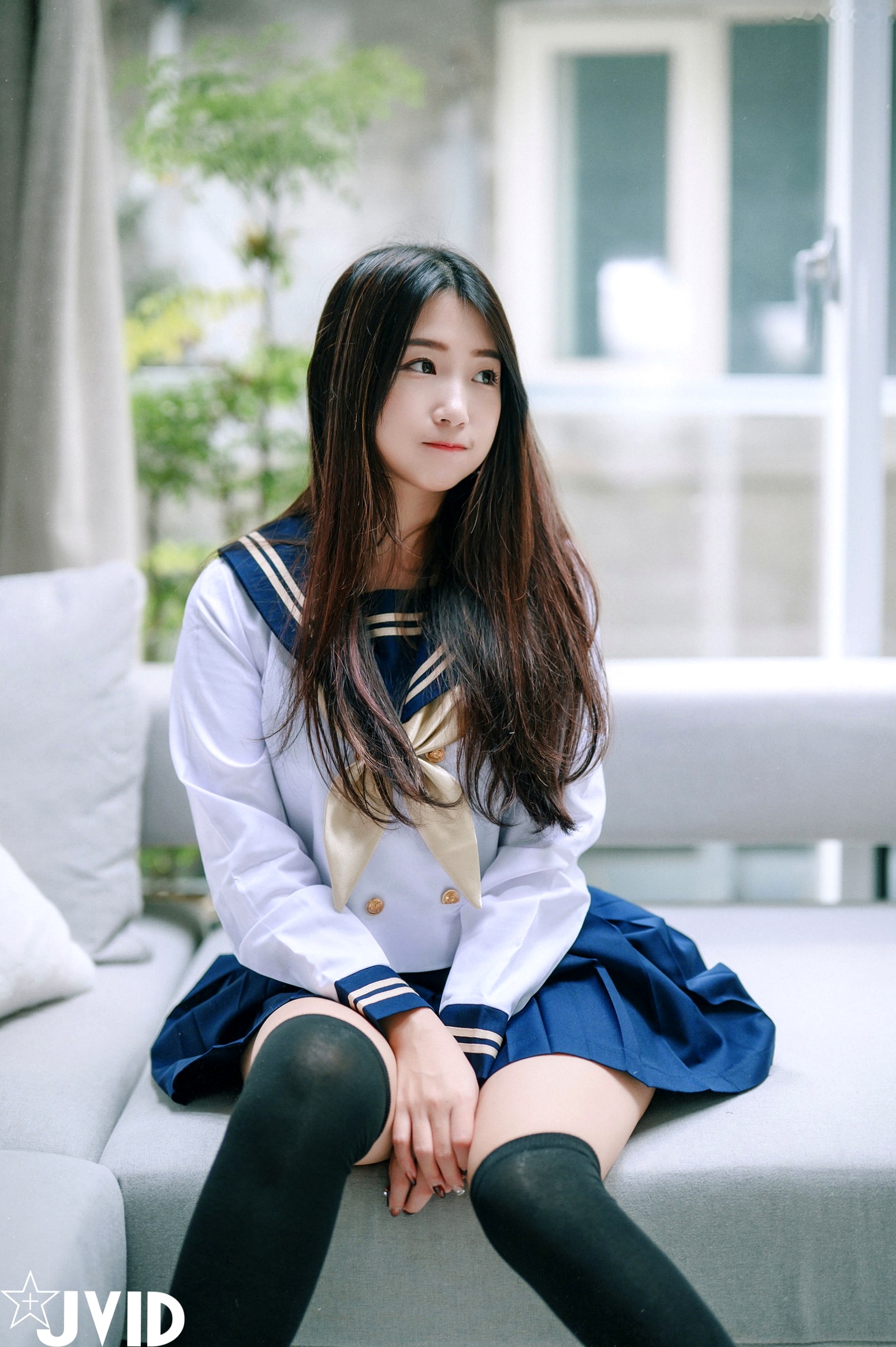 Gallery - JVID-肉包Mini-放课后的特殊打工服务-甜美卧室私房-蕾丝内衣过膝袜诱惑-2022.06.06JVID童颜巨乳私房照性感诱惑内衣 女神私房照_秀色女神 - image 1