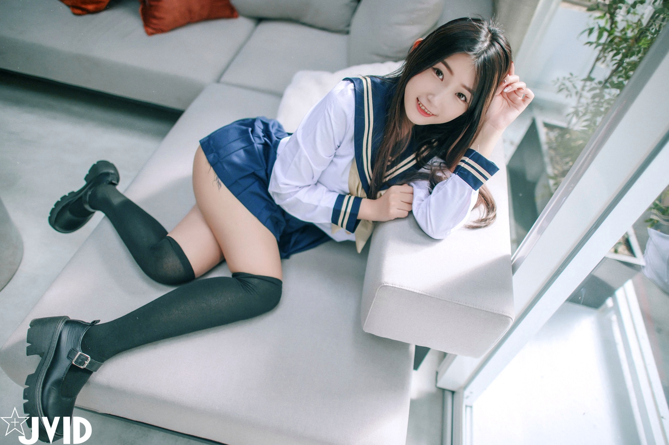 Gallery - JVID-肉包Mini-放课后的特殊打工服务-甜美卧室私房-蕾丝内衣过膝袜诱惑-2022.06.06JVID童颜巨乳私房照性感诱惑内衣 女神私房照_秀色女神 - image 3