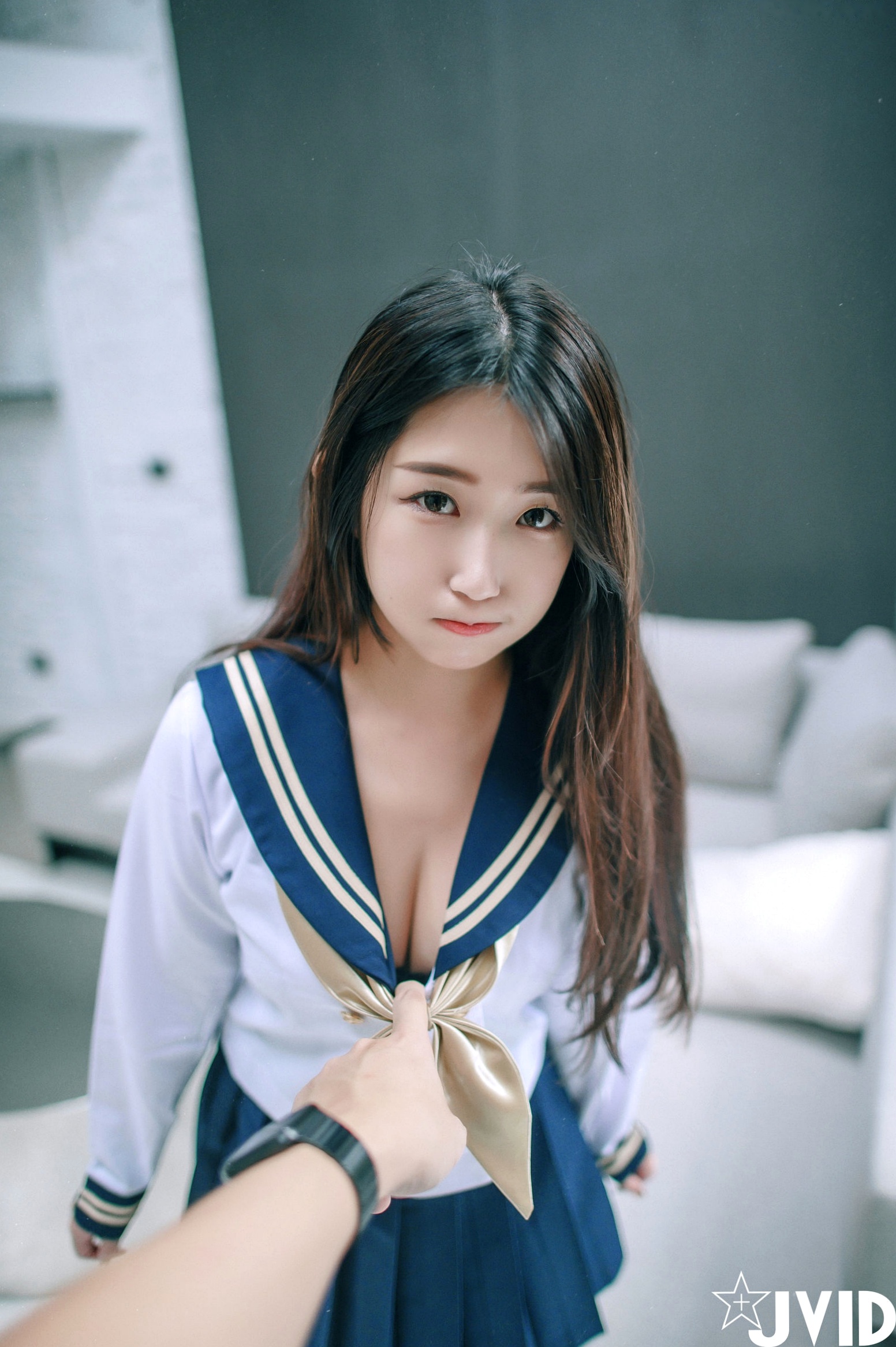 Gallery - JVID-肉包Mini-放课后的特殊打工服务-甜美卧室私房-蕾丝内衣过膝袜诱惑-2022.06.06JVID童颜巨乳私房照性感诱惑内衣 女神私房照_秀色女神 - image 10