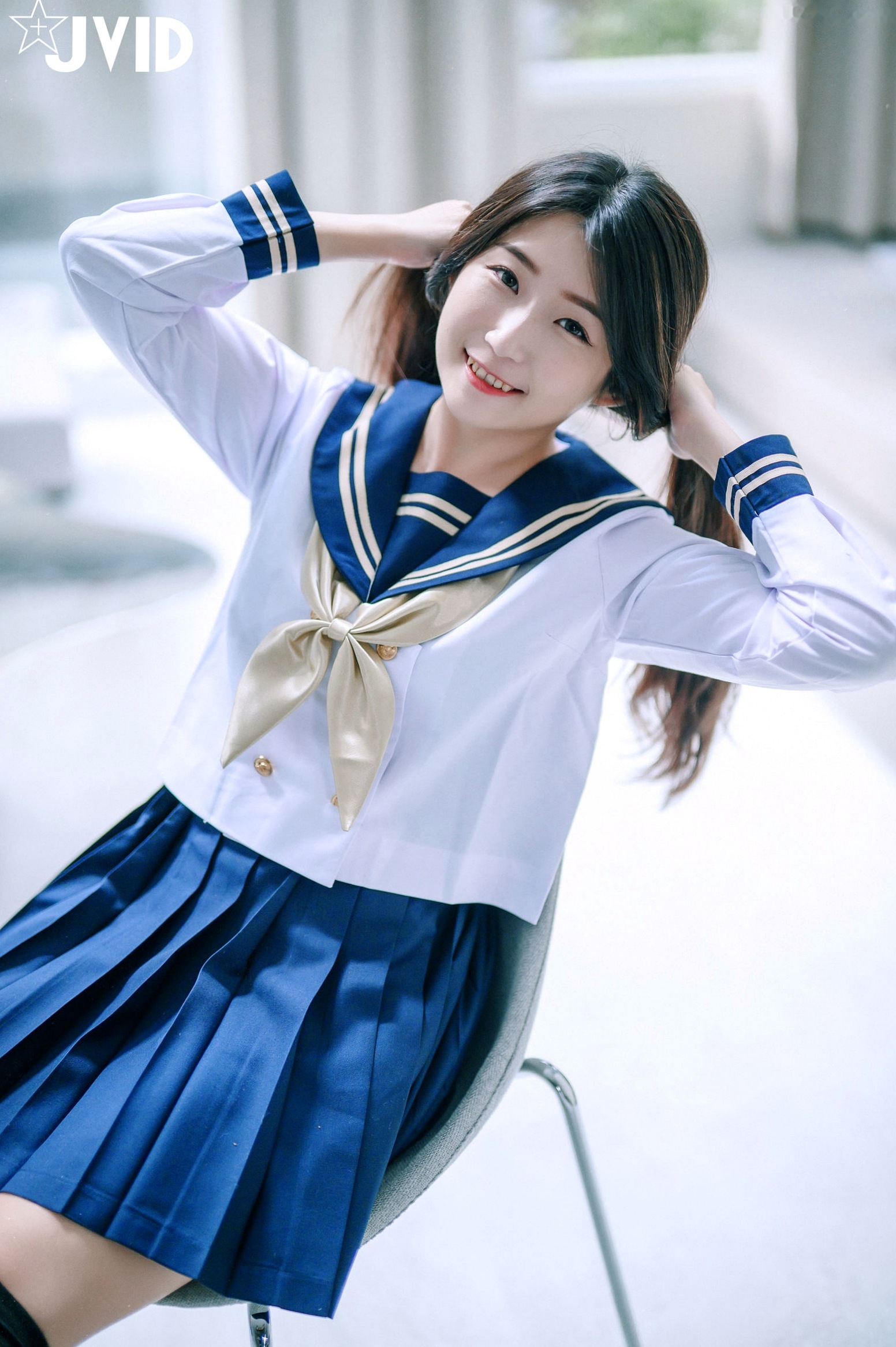 Gallery - JVID-肉包Mini-放课后的特殊打工服务-甜美卧室私房-蕾丝内衣过膝袜诱惑-2022.06.06JVID童颜巨乳私房照性感诱惑内衣 女神私房照_秀色女神 - image 20