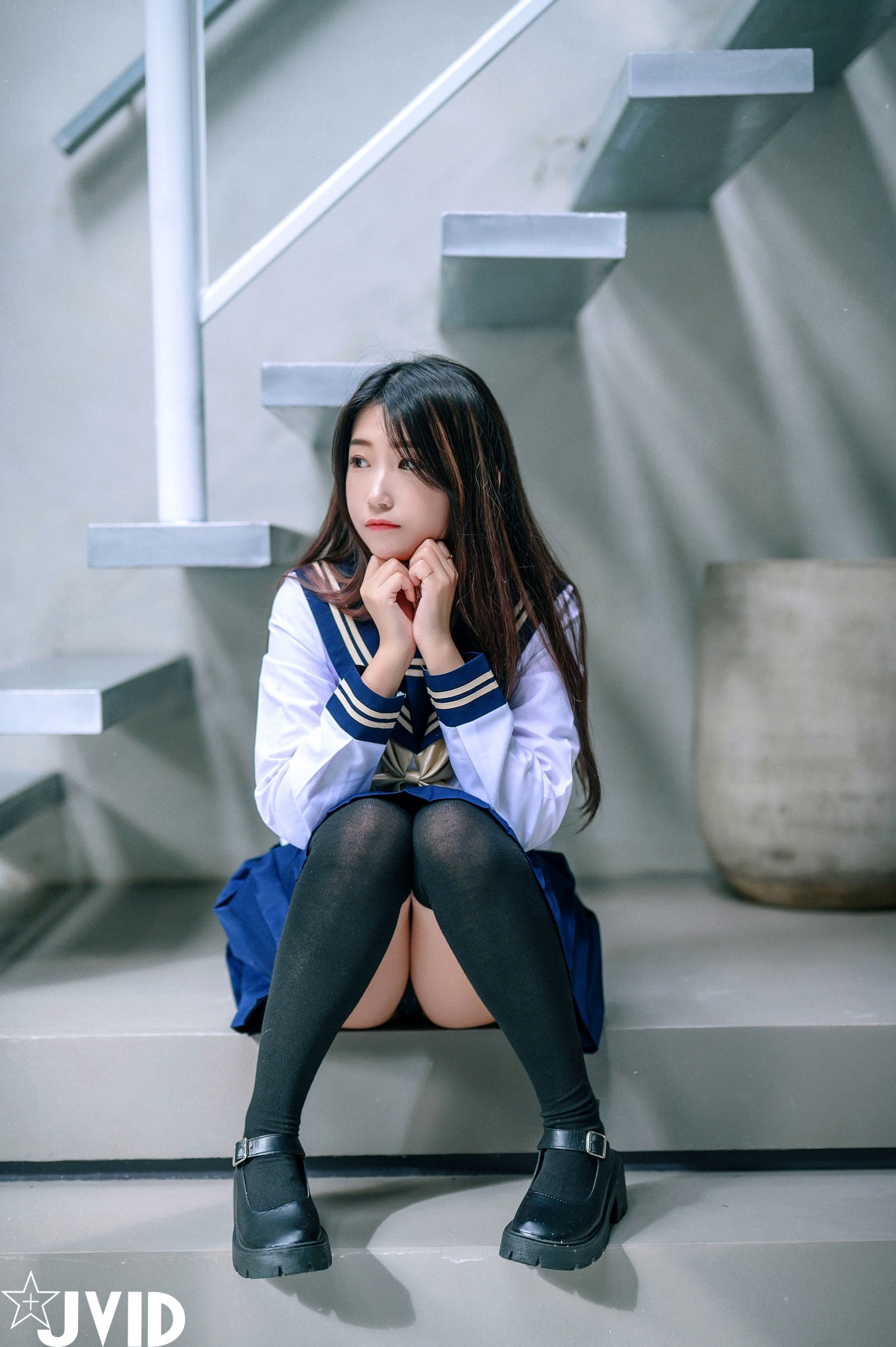 Gallery - JVID-肉包Mini-放课后的特殊打工服务-甜美卧室私房-蕾丝内衣过膝袜诱惑-2022.06.06JVID童颜巨乳私房照性感诱惑内衣 女神私房照_秀色女神 - image 24