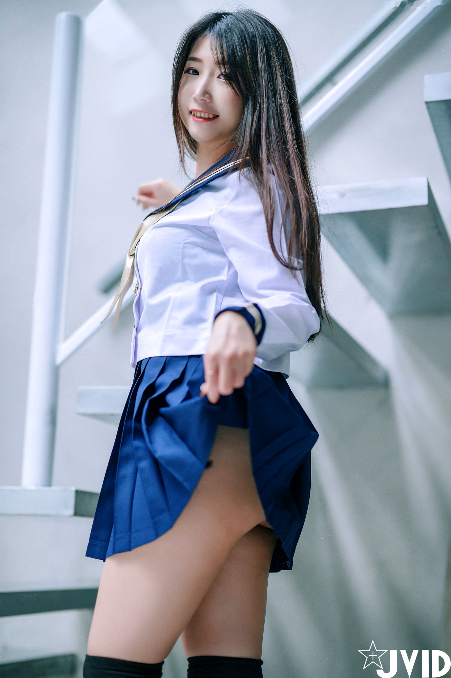 Gallery - JVID-肉包Mini-放课后的特殊打工服务-甜美卧室私房-蕾丝内衣过膝袜诱惑-2022.06.06JVID童颜巨乳私房照性感诱惑内衣 女神私房照_秀色女神 - image 32