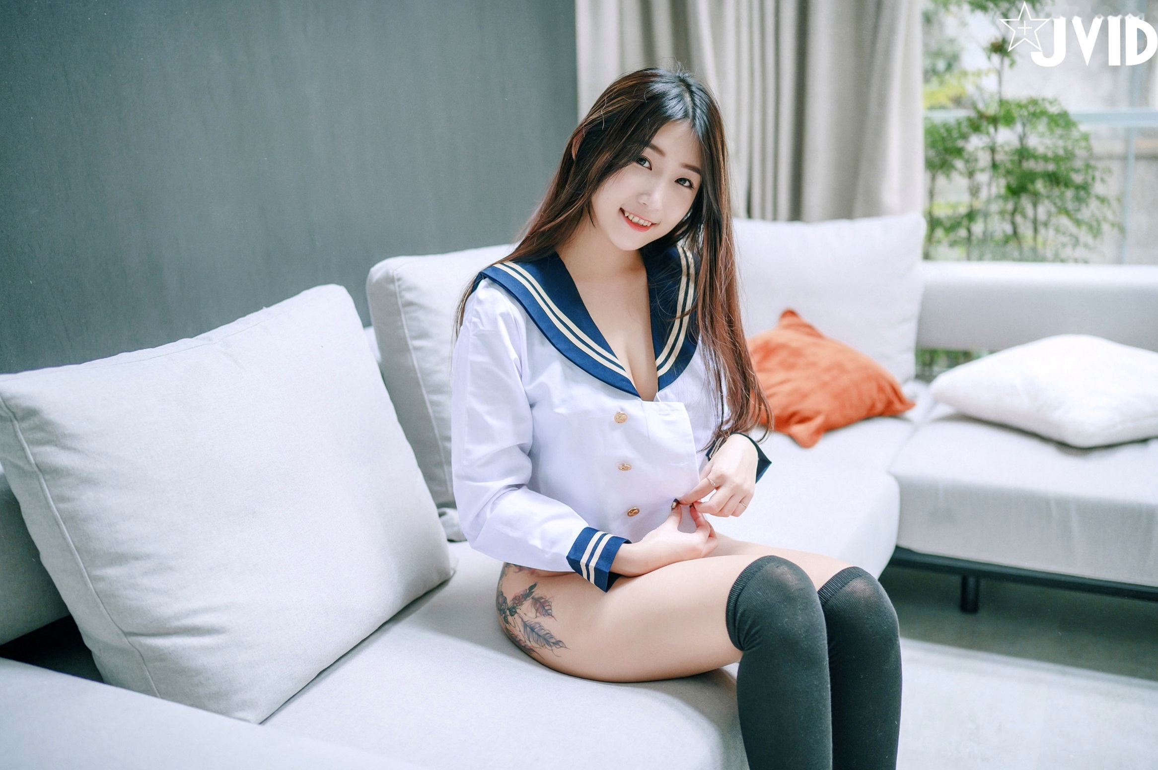 Gallery - JVID-肉包Mini-放课后的特殊打工服务-甜美卧室私房-蕾丝内衣过膝袜诱惑-2022.06.06JVID童颜巨乳私房照性感诱惑内衣 女神私房照_秀色女神 - image 41