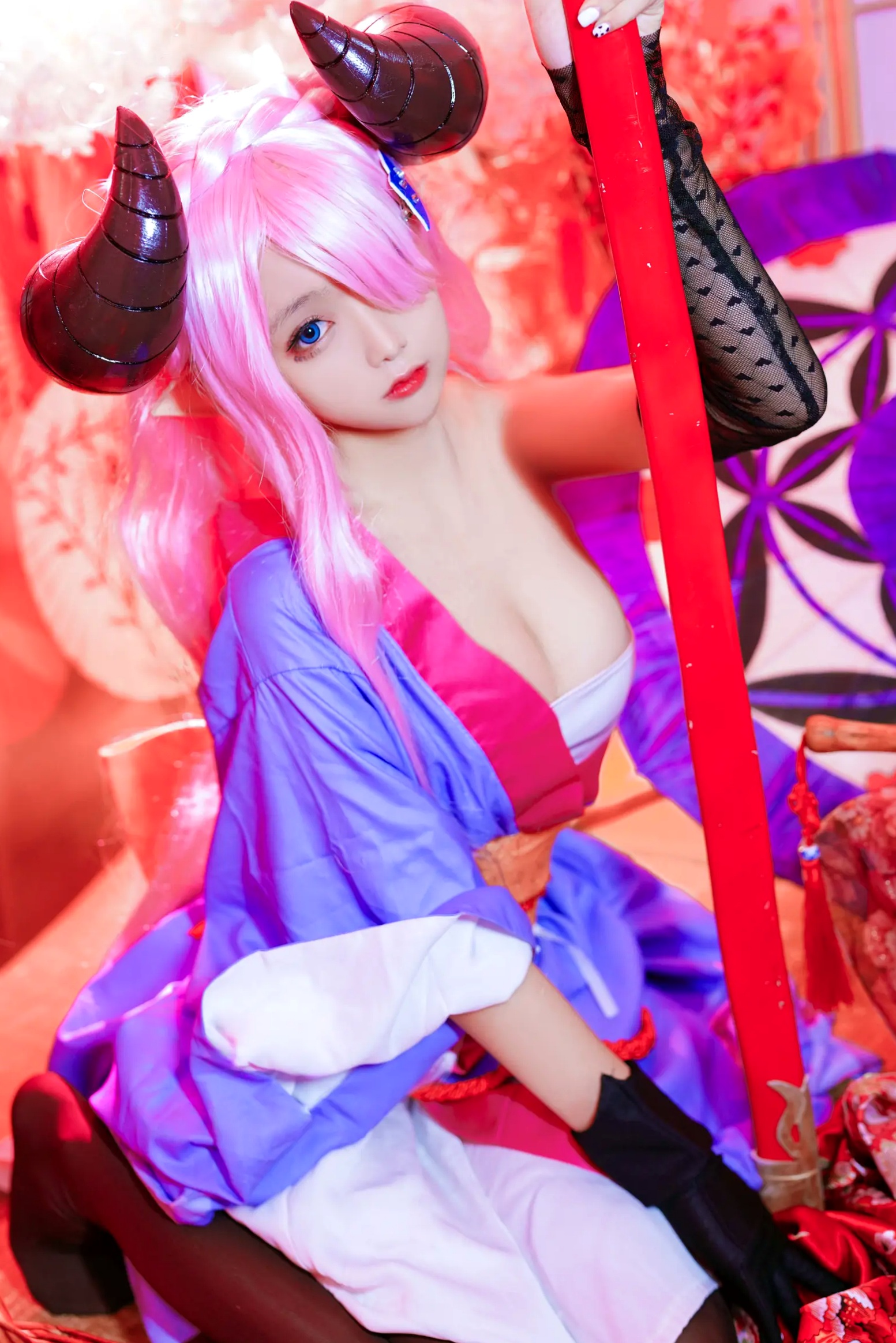 Gallery - Cosplay日奈娇 - 碧蓝幻想 娜露梅亚 唯美和风写真 [38P]角色扮演萌系萝莉和服 女神私房照_秀色女神 - image 1