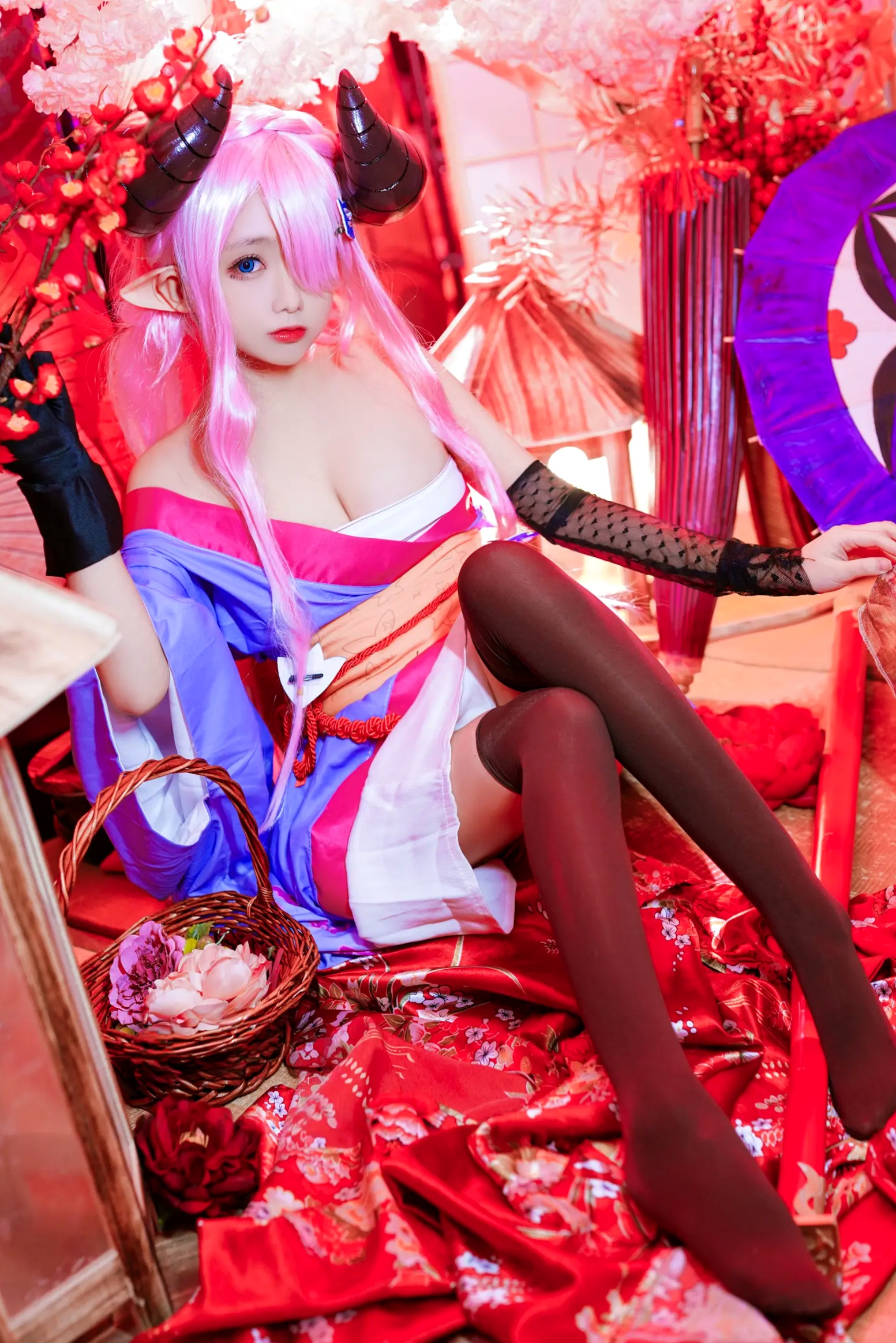 Gallery - Cosplay日奈娇 - 碧蓝幻想 娜露梅亚 唯美和风写真 [38P]角色扮演萌系萝莉和服 女神私房照_秀色女神 - image 6