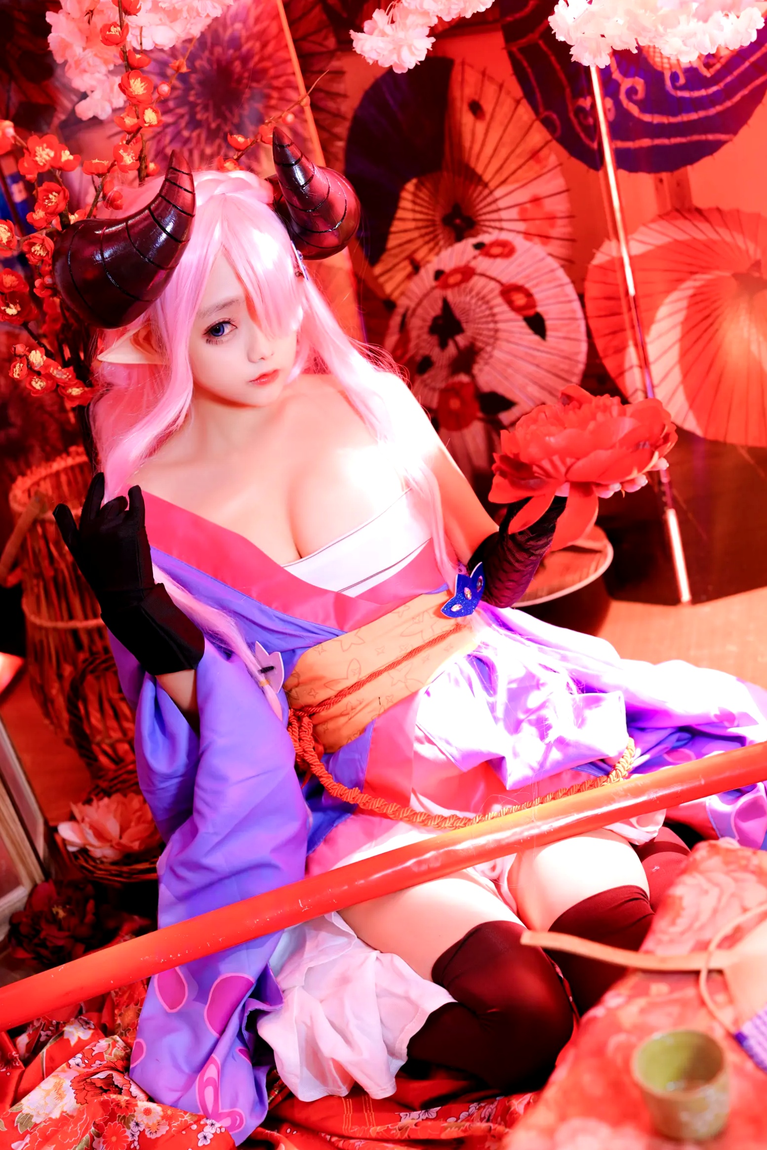 Gallery - Cosplay日奈娇 - 碧蓝幻想 娜露梅亚 唯美和风写真 [38P]角色扮演萌系萝莉和服 女神私房照_秀色女神 - image 22
