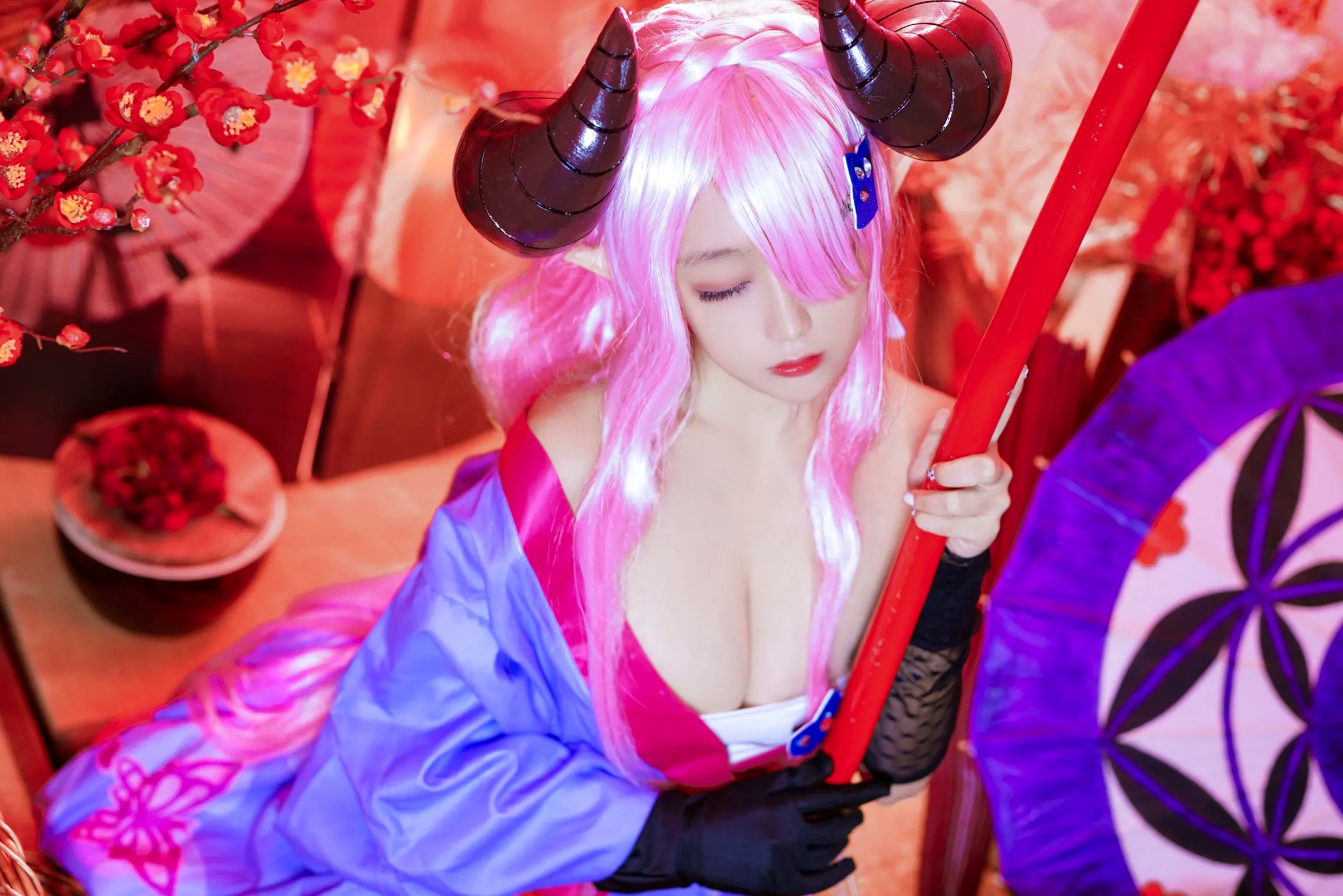 Gallery - Cosplay日奈娇 - 碧蓝幻想 娜露梅亚 唯美和风写真 [38P]角色扮演萌系萝莉和服 女神私房照_秀色女神 - image 26