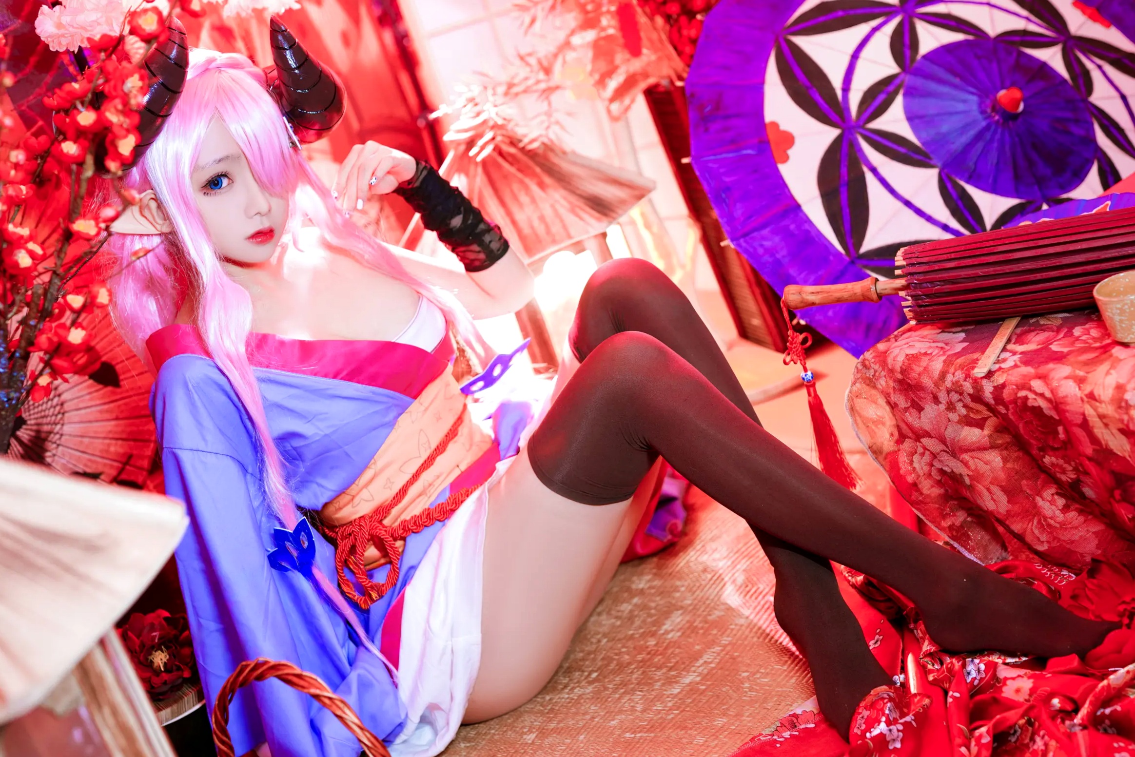 Gallery - Cosplay日奈娇 - 碧蓝幻想 娜露梅亚 唯美和风写真 [38P]角色扮演萌系萝莉和服 女神私房照_秀色女神 - image 29