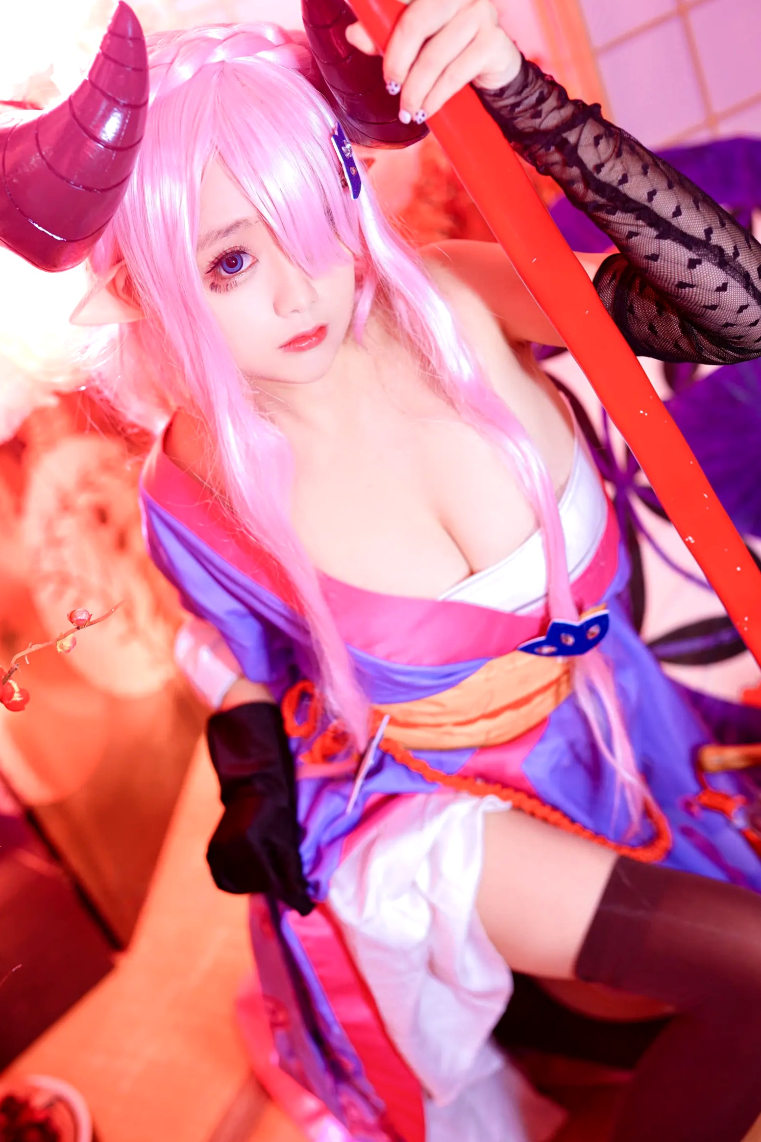 Gallery - Cosplay日奈娇 - 碧蓝幻想 娜露梅亚 唯美和风写真 [38P]角色扮演萌系萝莉和服 女神私房照_秀色女神 - image 32