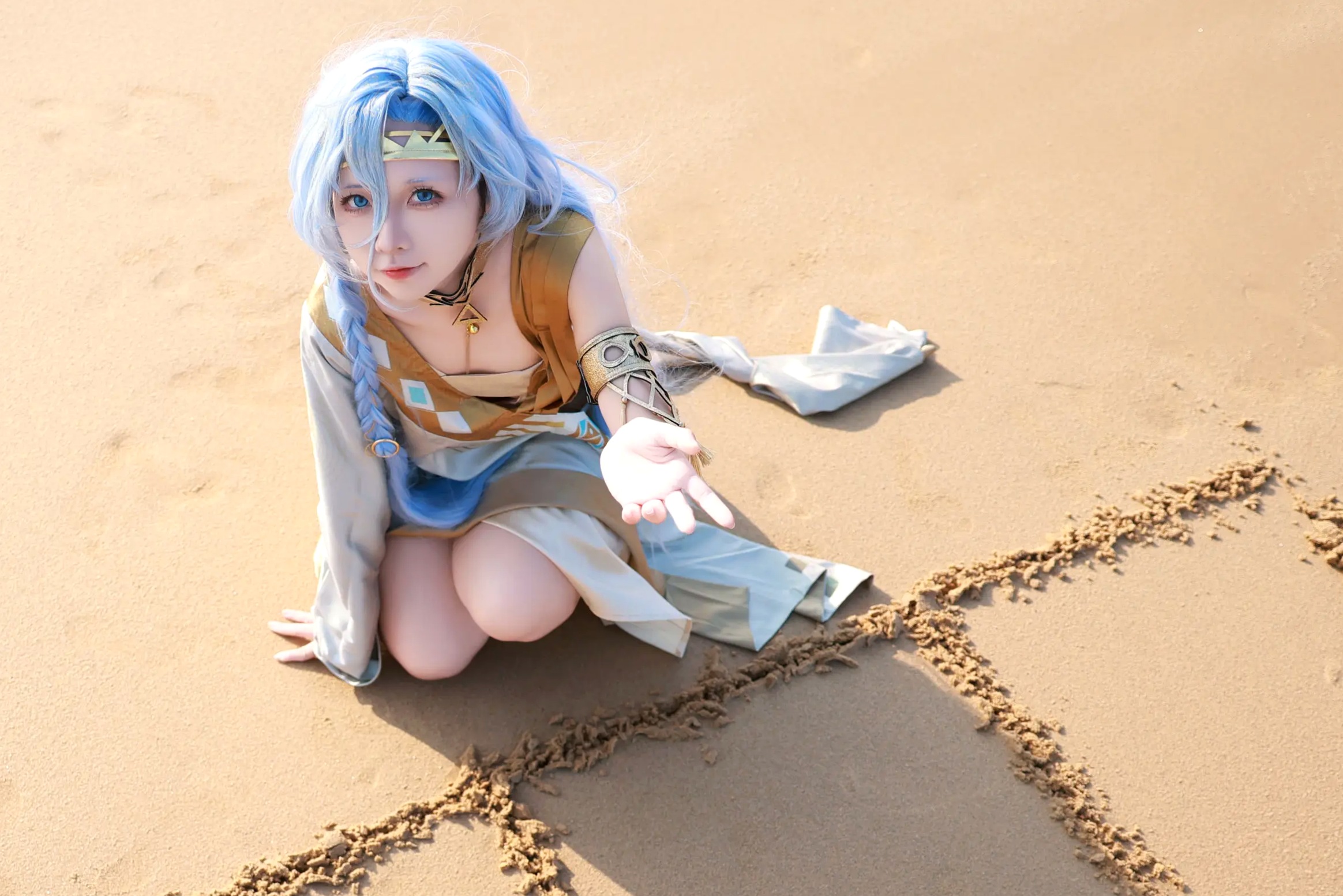 Gallery - G44不会受伤丨重返未来1999 37角色绝美Cosplay丨治愈系海边沙滩外拍唯美写真 [35P]角色扮演治愈系户外气质 女神私房照_秀色女神 - image 9