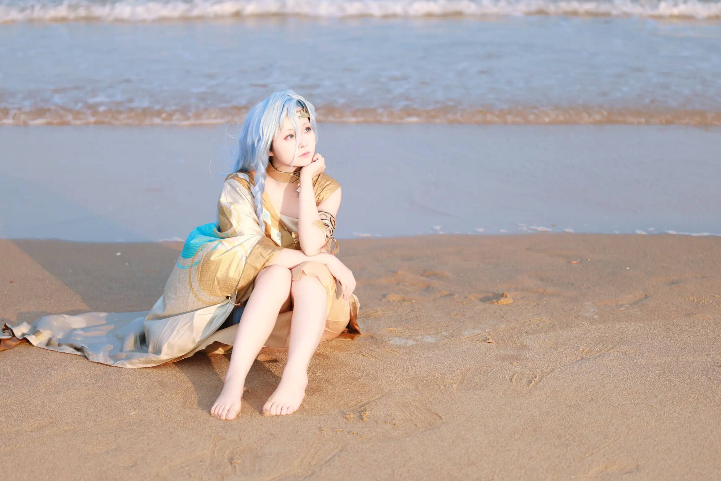 Gallery - G44不会受伤丨重返未来1999 37角色绝美Cosplay丨治愈系海边沙滩外拍唯美写真 [35P]角色扮演治愈系户外气质 女神私房照_秀色女神 - image 31