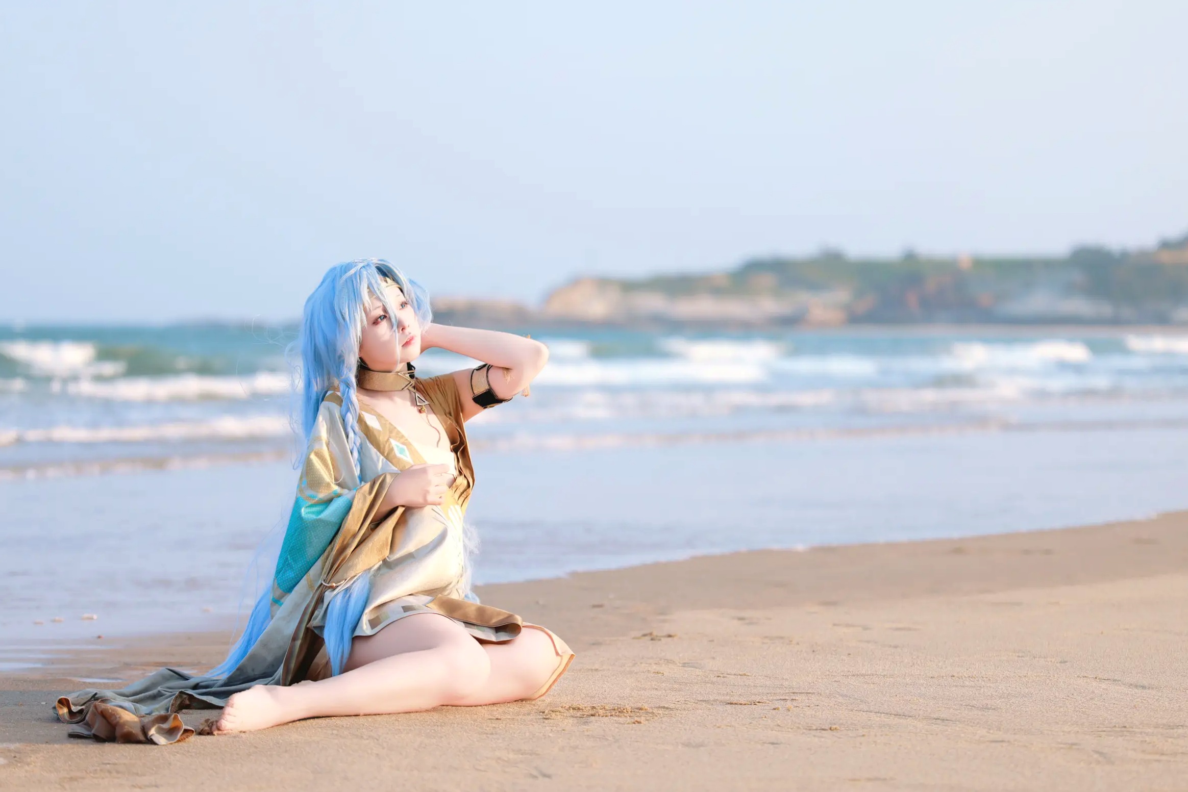 Gallery - G44不会受伤丨重返未来1999 37角色绝美Cosplay丨治愈系海边沙滩外拍唯美写真 [35P]角色扮演治愈系户外气质 女神私房照_秀色女神 - image 33