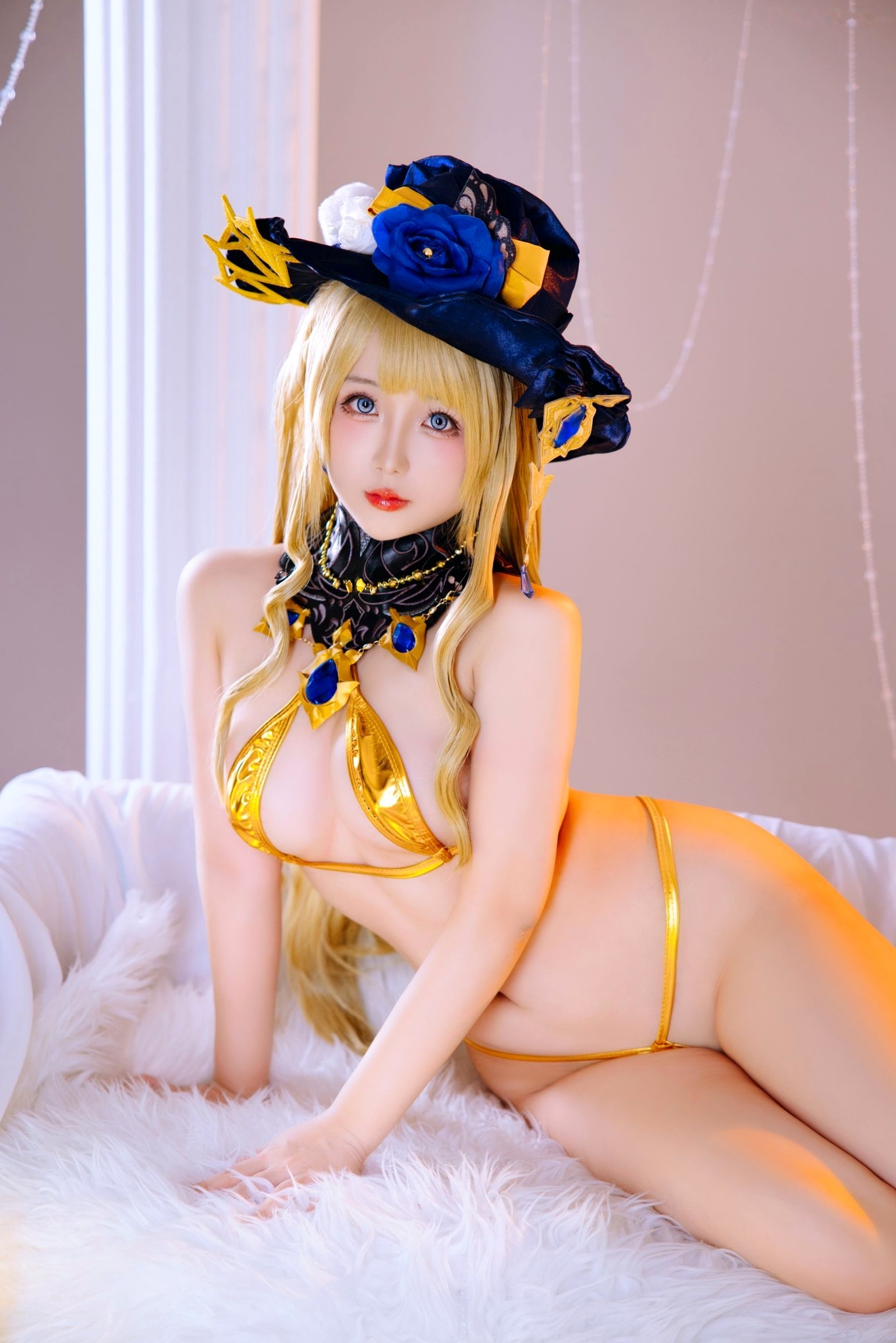 Gallery - 日奈娇《原神》娜维娅Cosplay精品写真，华丽礼服与私房性感视觉盛宴，角色还原与身材福利完美结合角色扮演童颜巨乳诱惑性感私房照 女神私房照_秀色女神 - image 25