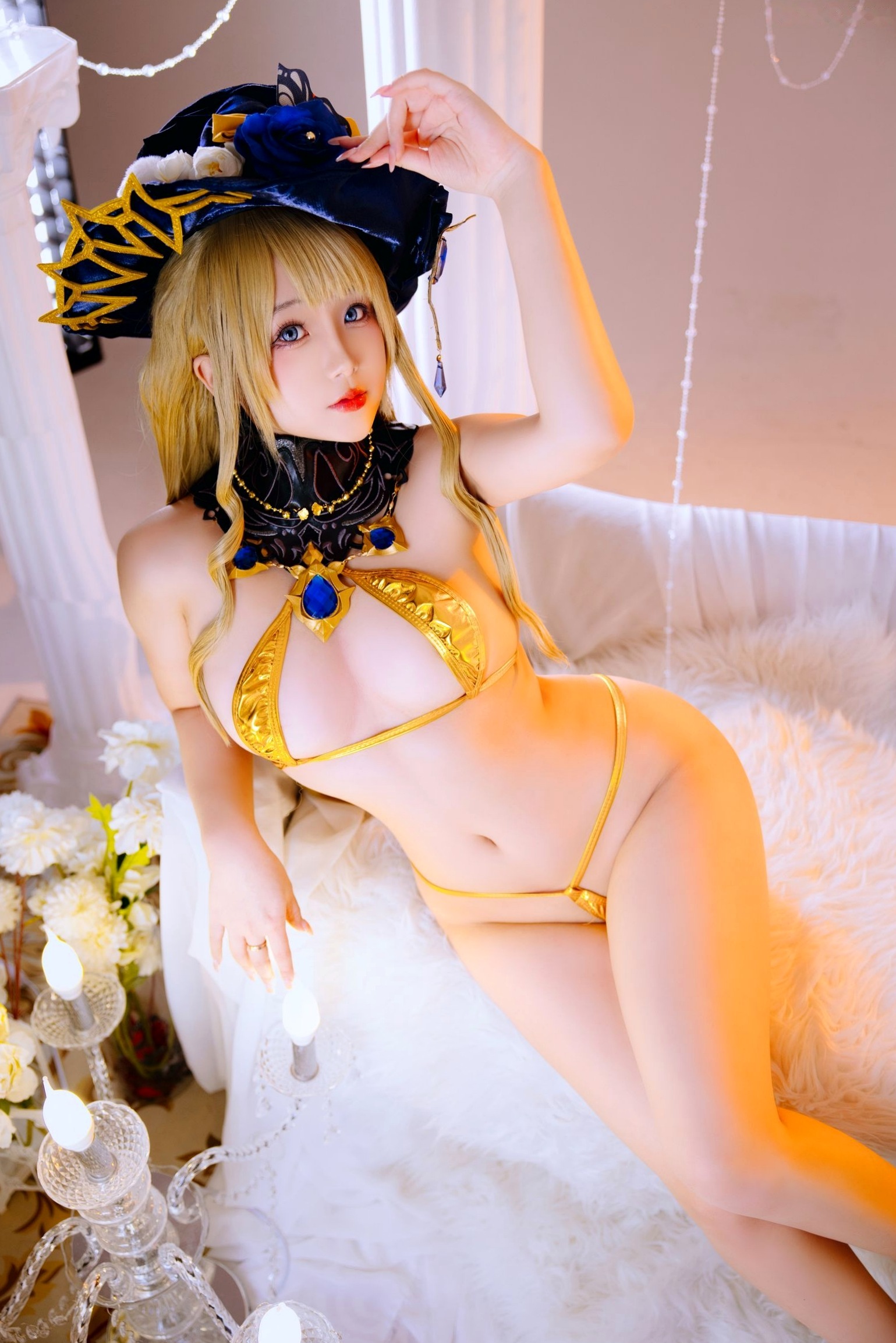 Gallery - 日奈娇《原神》娜维娅Cosplay精品写真，华丽礼服与私房性感视觉盛宴，角色还原与身材福利完美结合角色扮演童颜巨乳诱惑性感私房照 女神私房照_秀色女神 - image 31