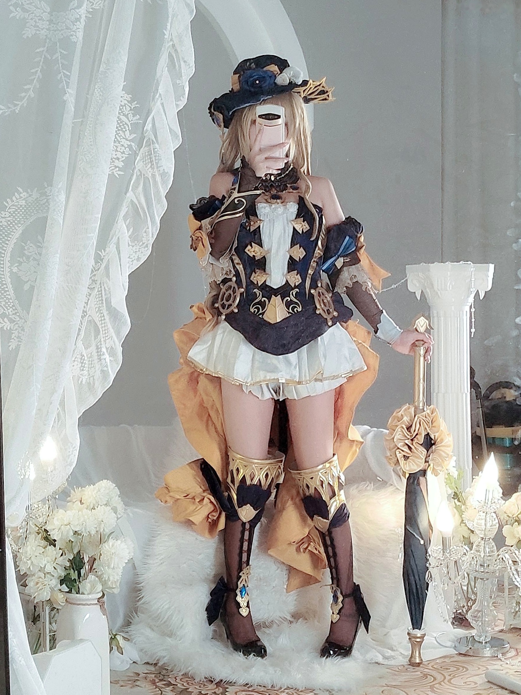 Gallery - 日奈娇《原神》娜维娅Cosplay精品写真，华丽礼服与私房性感视觉盛宴，角色还原与身材福利完美结合角色扮演童颜巨乳诱惑性感私房照 女神私房照_秀色女神 - image 60