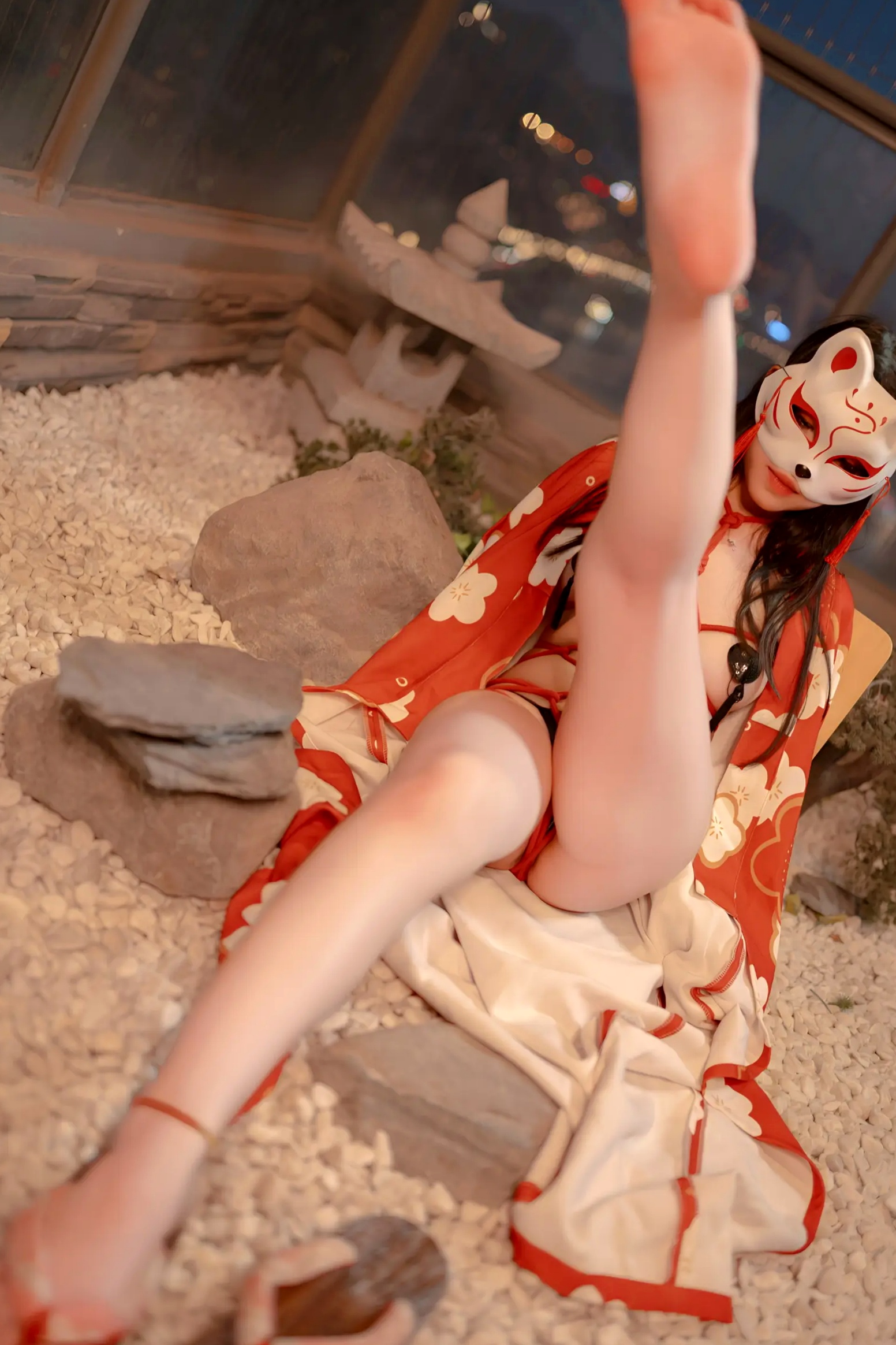 Gallery - Bangni邦尼和服束缚写真：日式狐狸面具下的神秘诱惑，唯美与风情并存[93P]和服私房照性感角色扮演诱惑 女神私房照_秀色女神 - image 41