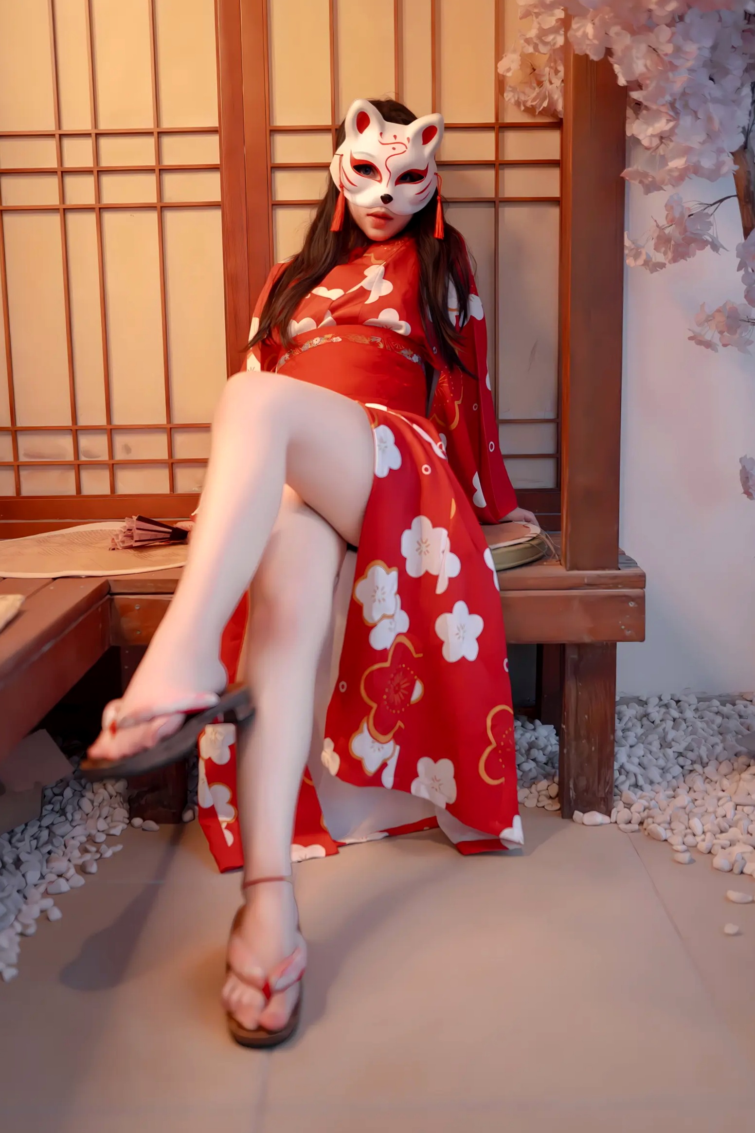 Gallery - Bangni邦尼和服束缚写真：日式狐狸面具下的神秘诱惑，唯美与风情并存[93P]和服私房照性感角色扮演诱惑 女神私房照_秀色女神 - image 44
