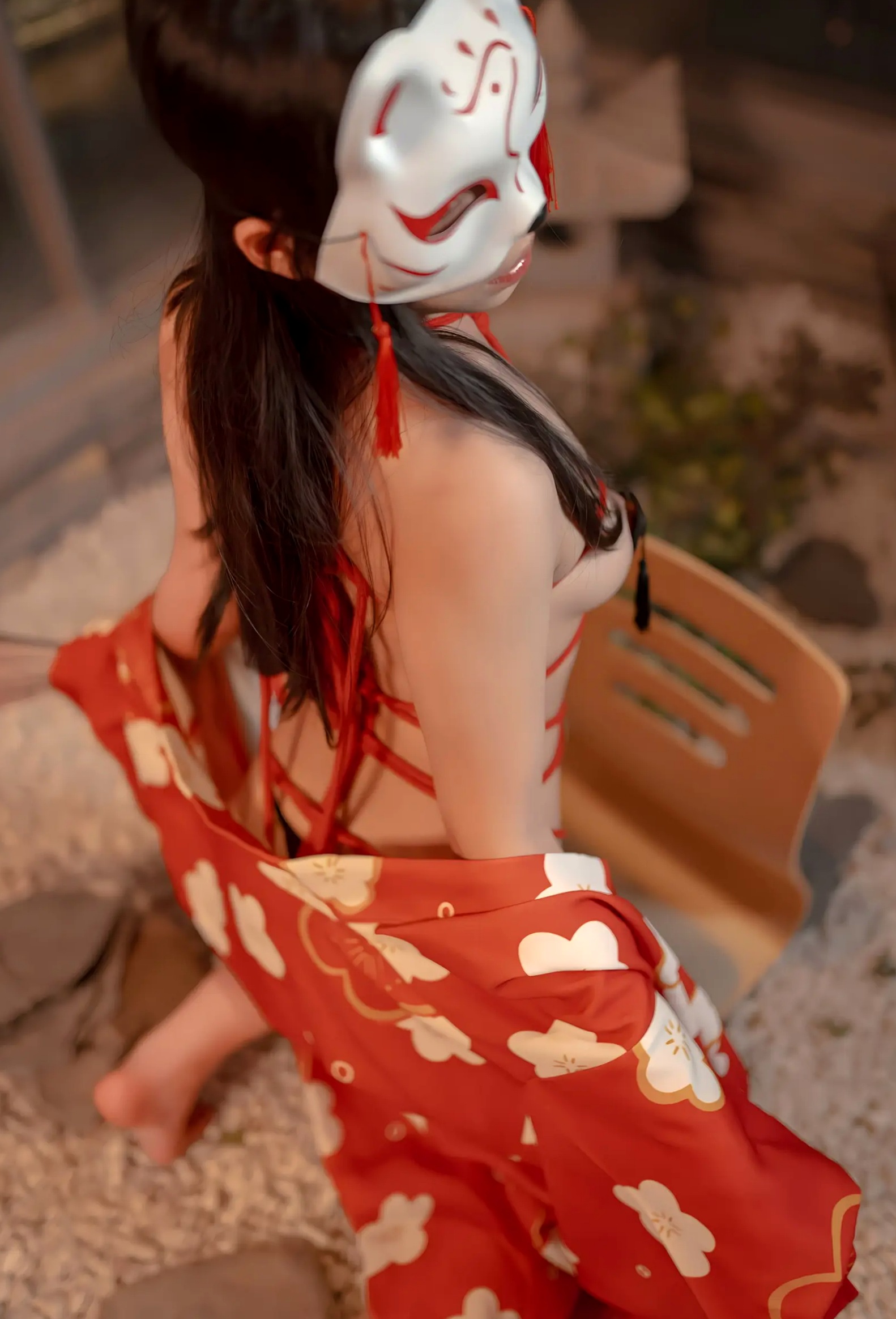 Gallery - Bangni邦尼和服束缚写真：日式狐狸面具下的神秘诱惑，唯美与风情并存[93P]和服私房照性感角色扮演诱惑 女神私房照_秀色女神 - image 47