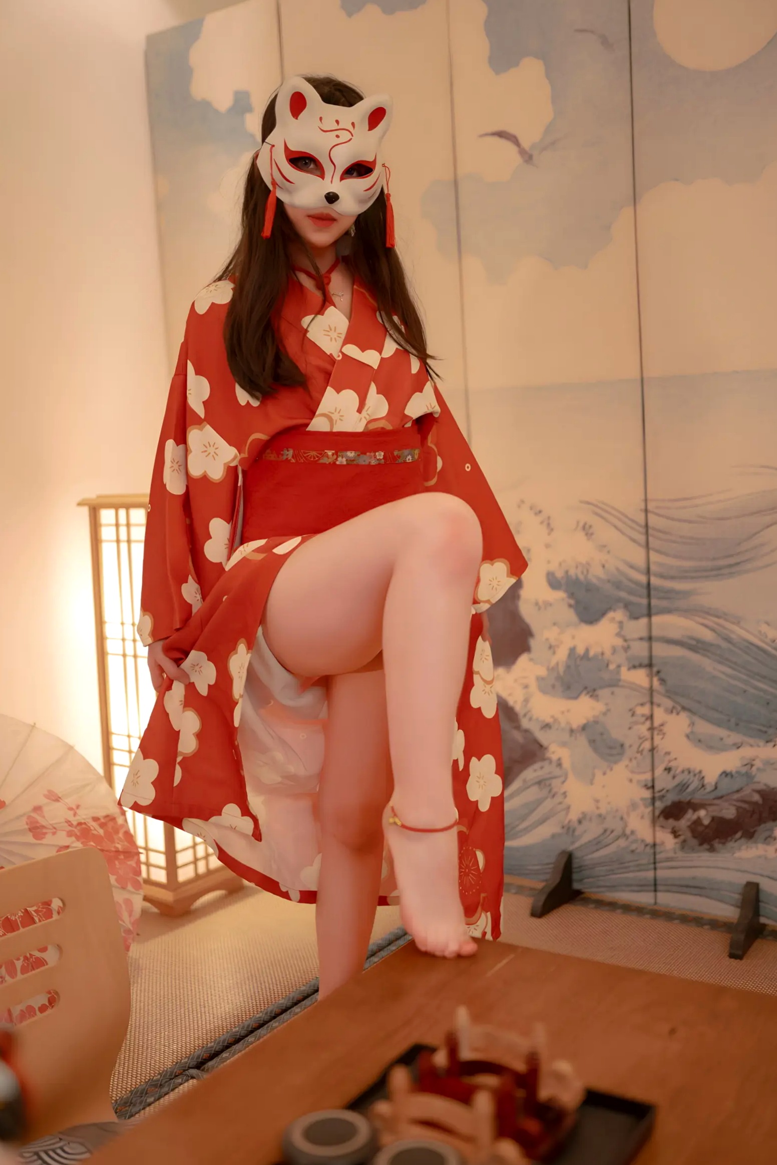 Gallery - Bangni邦尼和服束缚写真：日式狐狸面具下的神秘诱惑，唯美与风情并存[93P]和服私房照性感角色扮演诱惑 女神私房照_秀色女神 - image 61