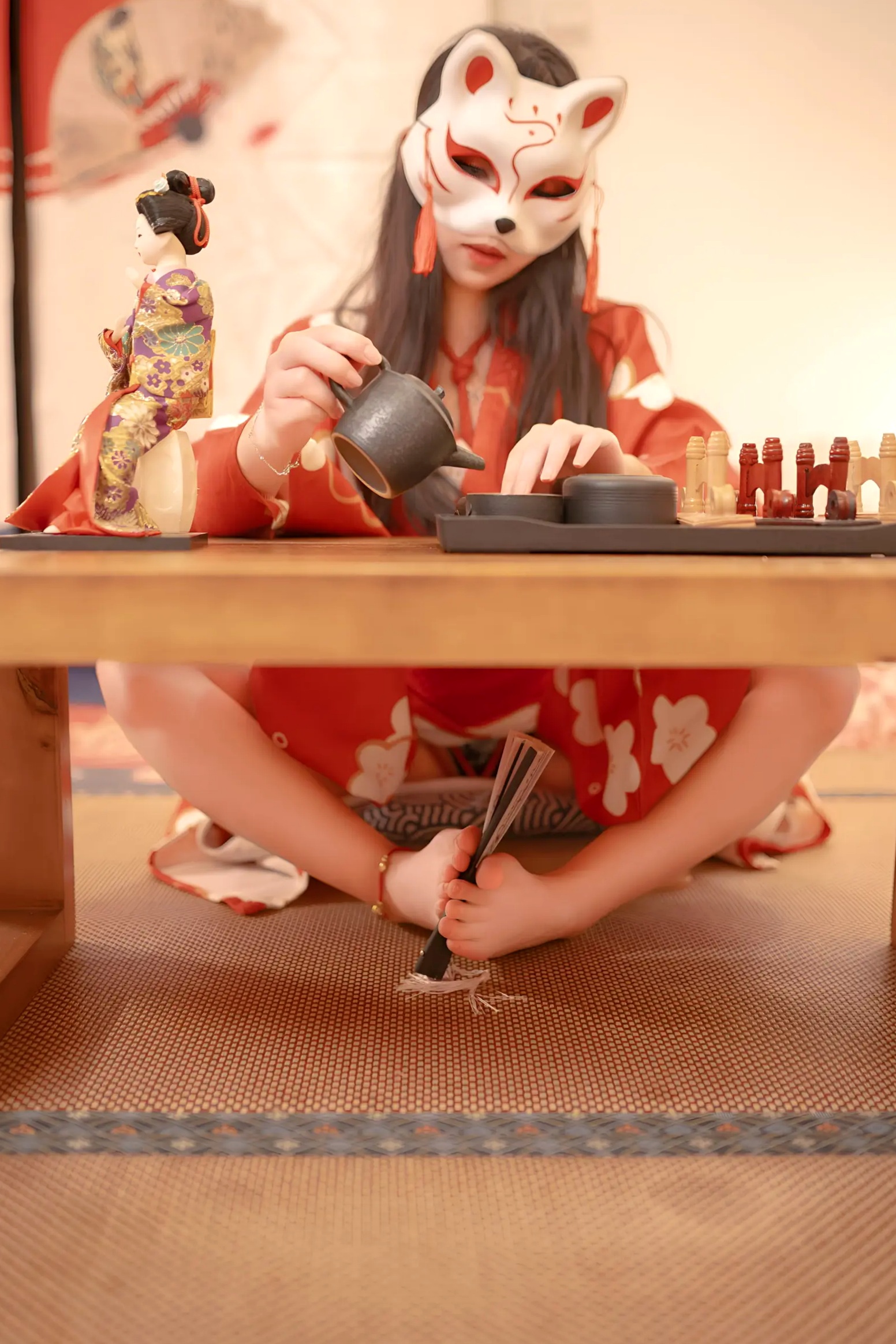Gallery - Bangni邦尼和服束缚写真：日式狐狸面具下的神秘诱惑，唯美与风情并存[93P]和服私房照性感角色扮演诱惑 女神私房照_秀色女神 - image 76