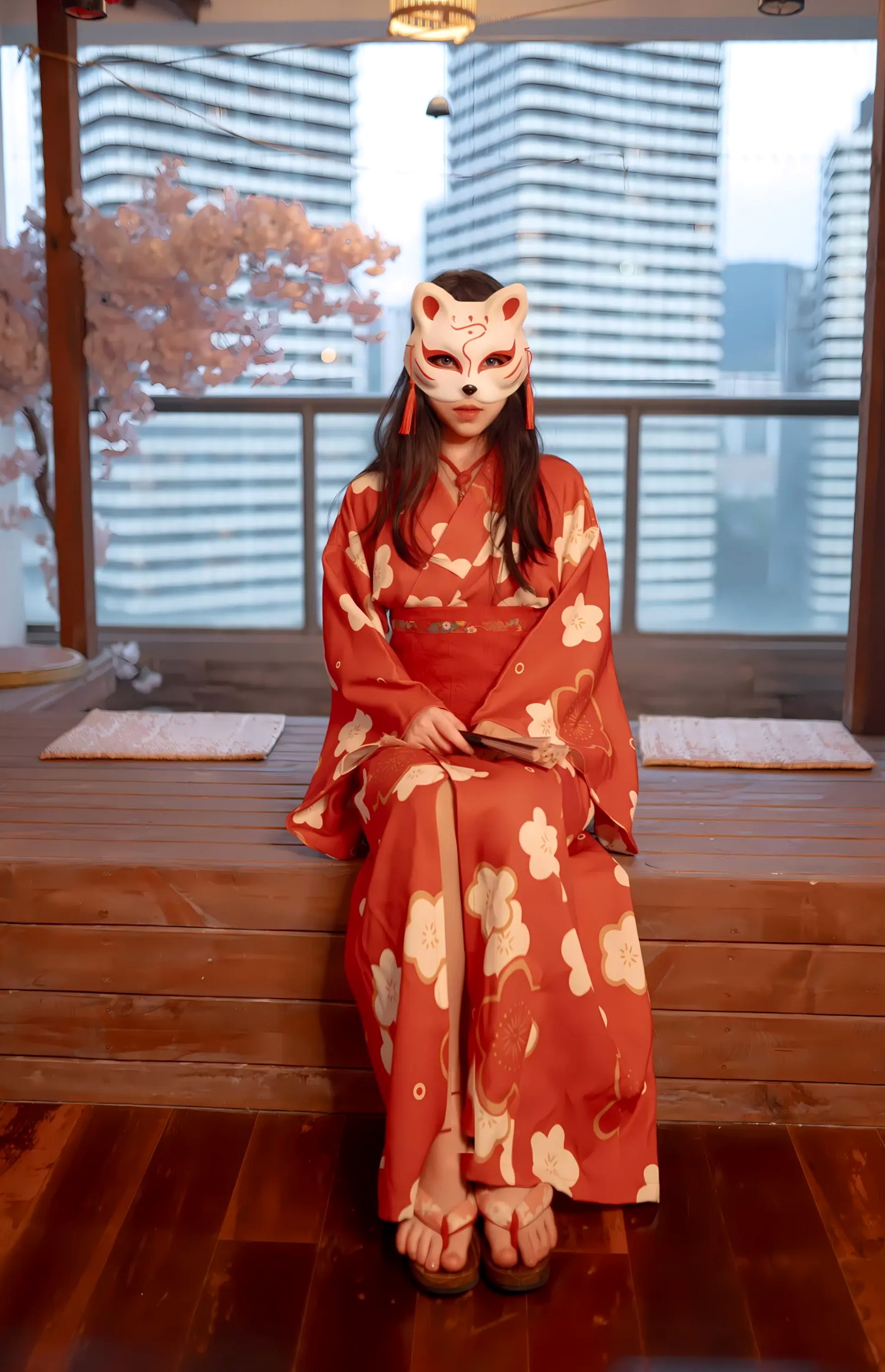 Gallery - Bangni邦尼和服束缚写真：日式狐狸面具下的神秘诱惑，唯美与风情并存[93P]和服私房照性感角色扮演诱惑 女神私房照_秀色女神 - image 88
