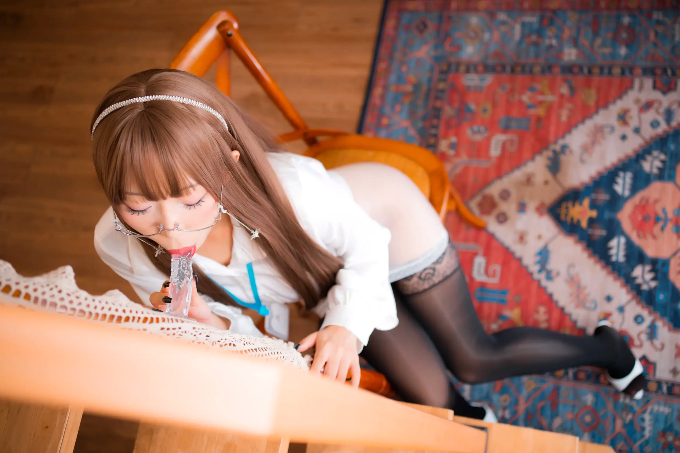 Gallery - Money冷冷透明OL眼镜娘私房写真，职场制服诱惑黑丝长腿[58P]性感制服诱惑黑丝私房照 女神私房照_秀色女神 - image 36