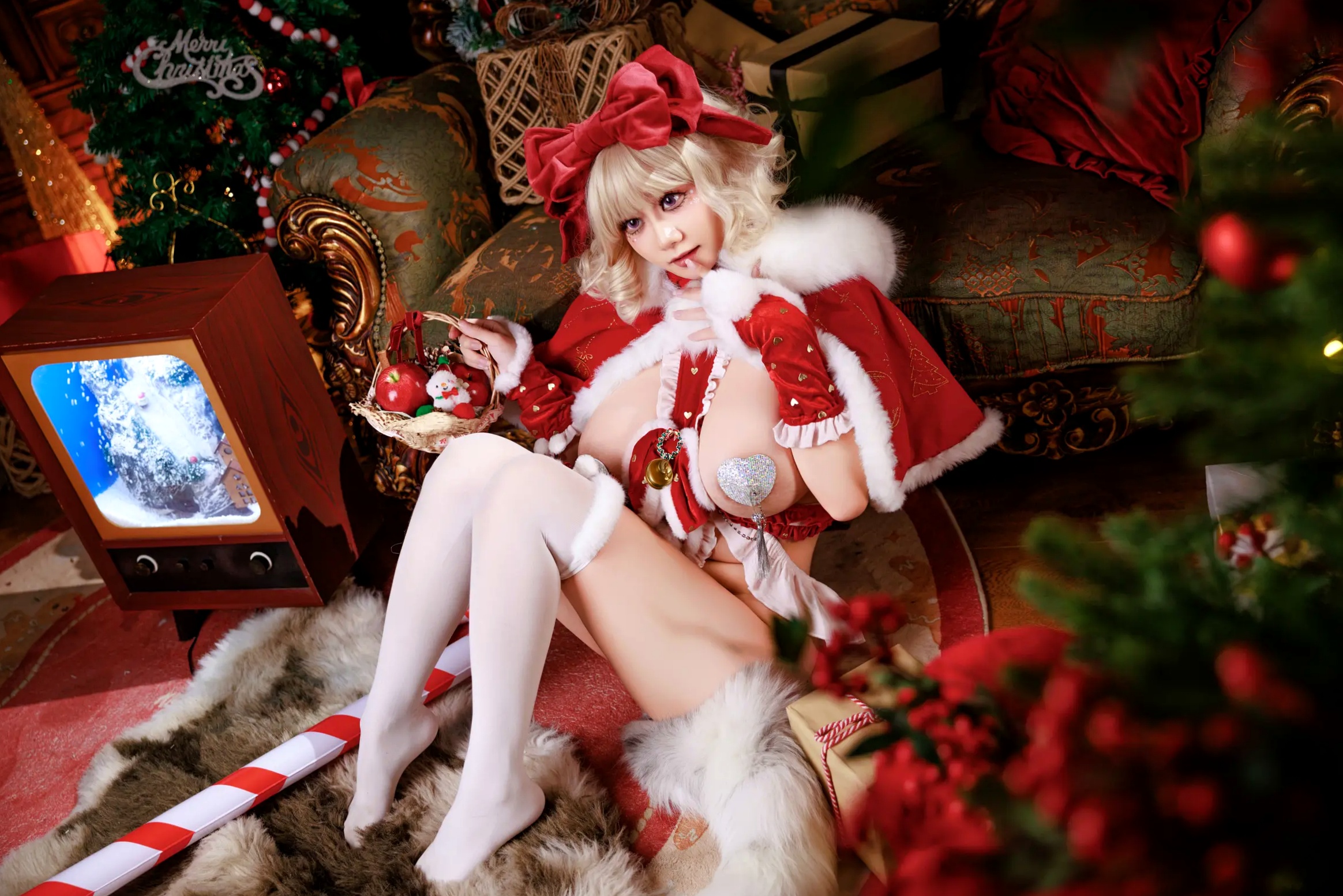 Gallery - 阿雪雪 - 圣诞雪精灵 [97P] 女神私房照_秀色女神 - image 4