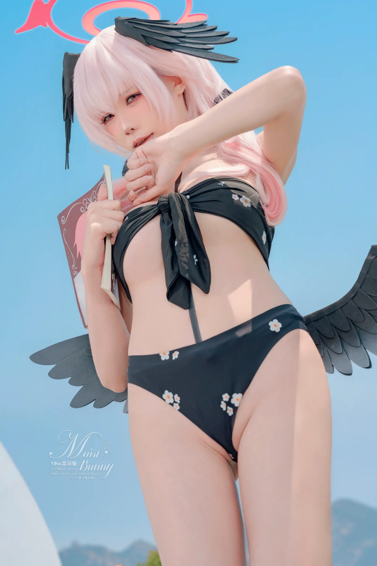 Gallery - 咬一口兔娘 - 下江小春 泳装COSPLAY，清纯治愈系天使在泳池边，极致诱惑的二次元角色扮演大尺度私房照 [95P]角色扮演萌系治愈系泳池私房照 女神私房照_秀色女神 - image 12