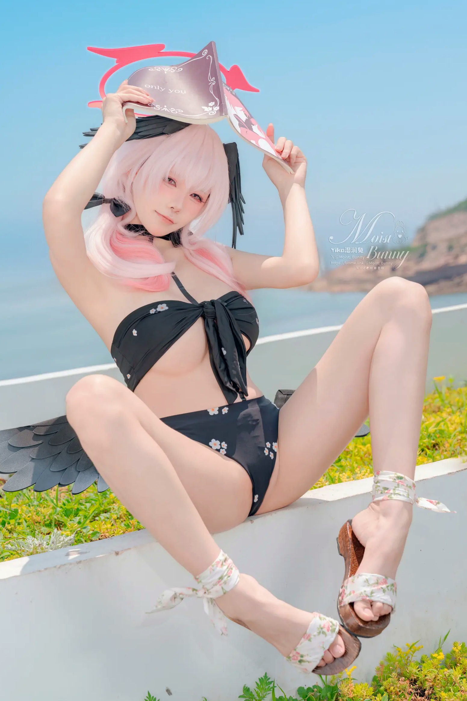 Gallery - 咬一口兔娘 - 下江小春 泳装COSPLAY，清纯治愈系天使在泳池边，极致诱惑的二次元角色扮演大尺度私房照 [95P]角色扮演萌系治愈系泳池私房照 女神私房照_秀色女神 - image 17